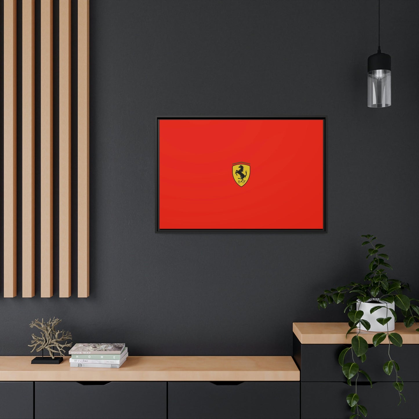 Prancing Horse: Framed Canvas and Poster of Ferrari's Iconic Symbol