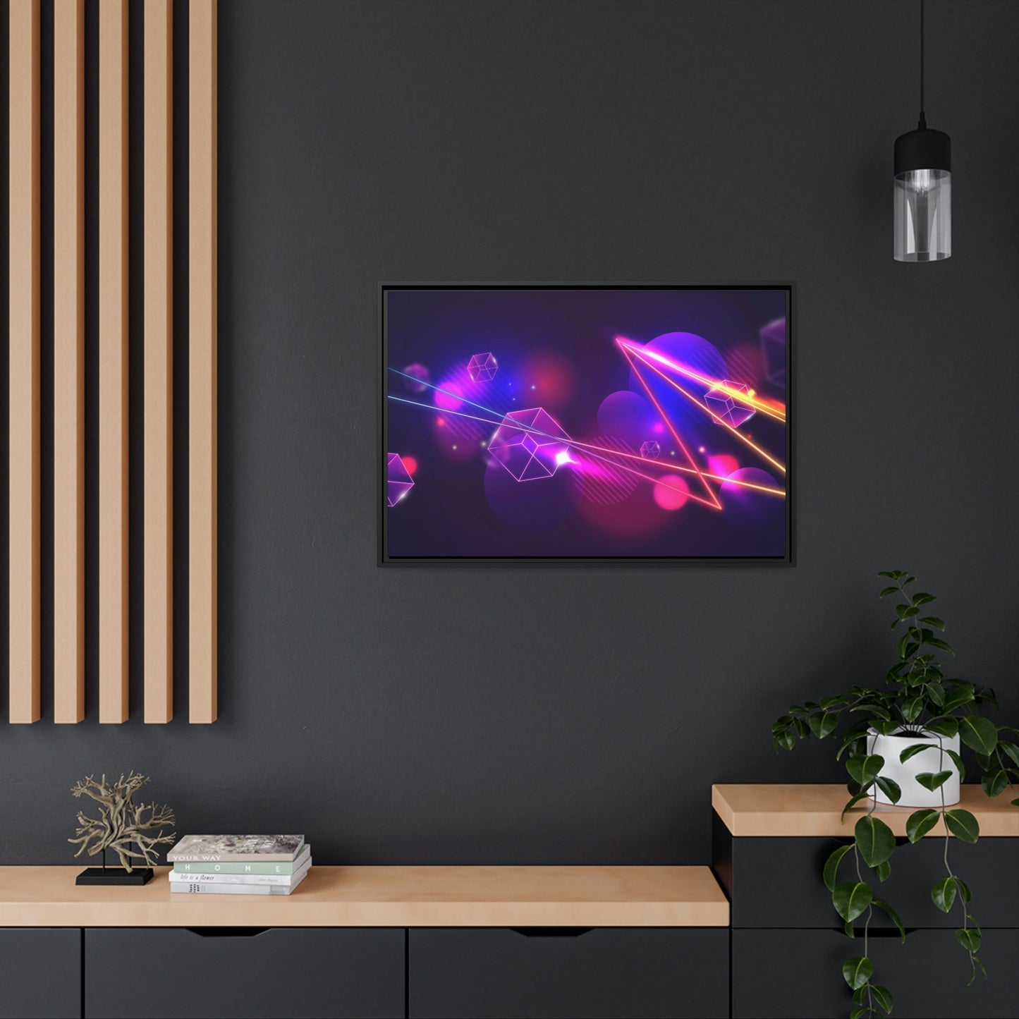 Radiant Abstraction: Vibrant Canvas Prints for Mesmerizing Wall Art Decor