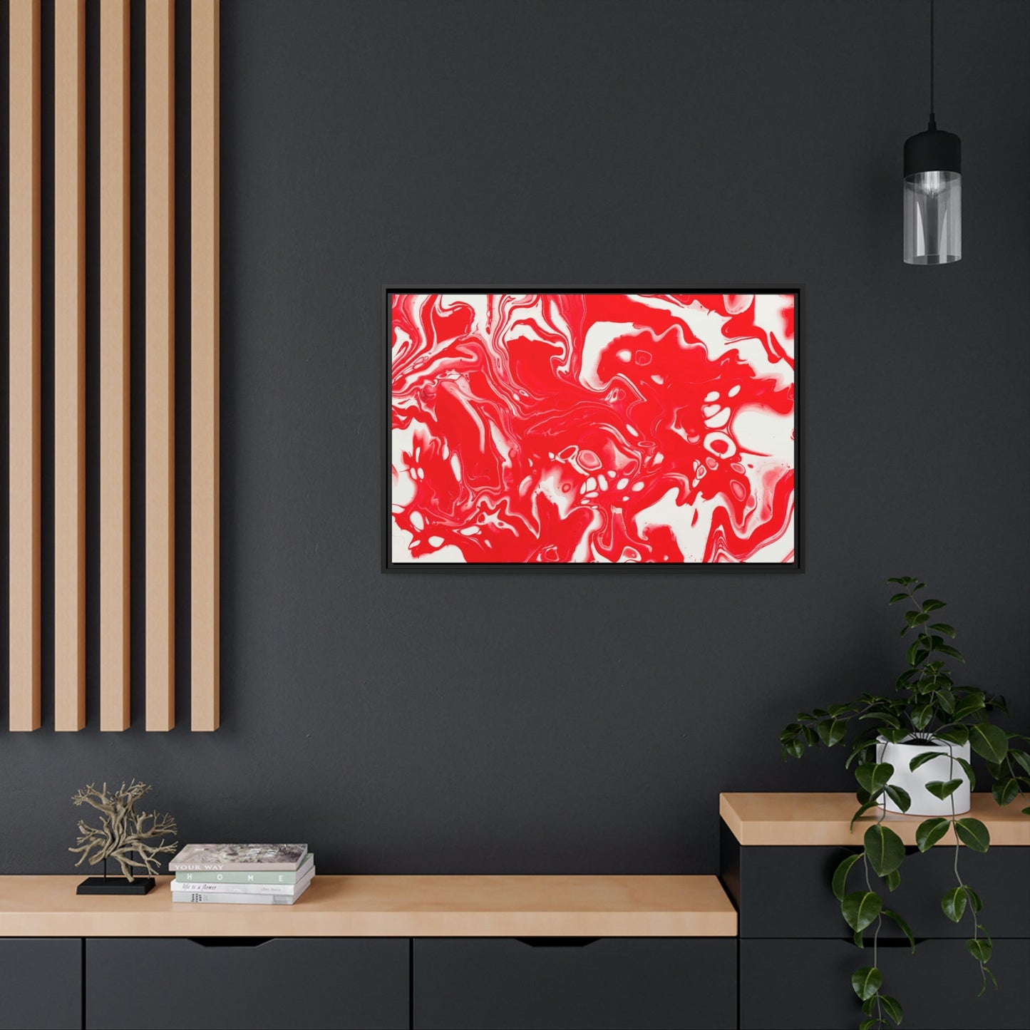 Capturing Emotion in Art: Red Abstract Prints and Canvas Wall Art