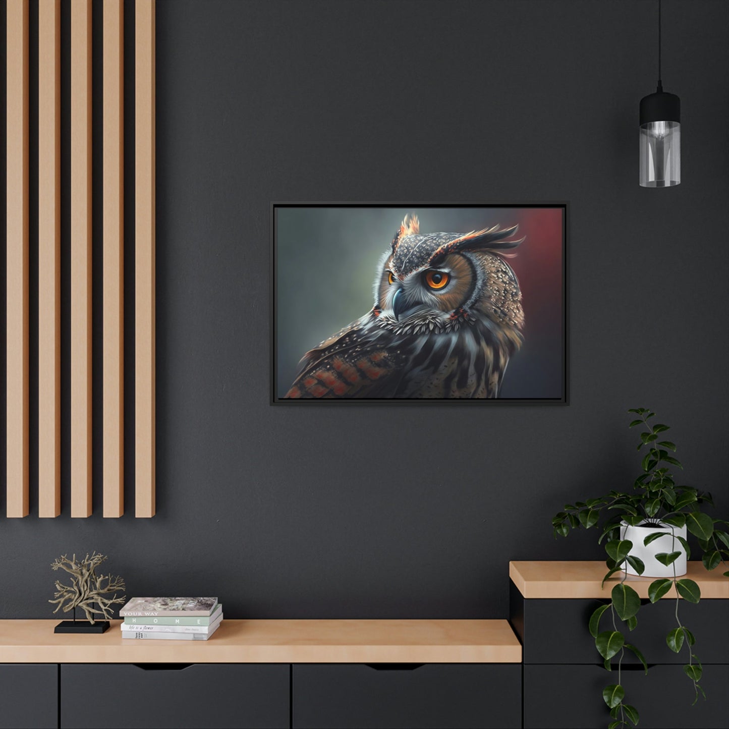 Nocturnal Wonders: A Painting of Owl