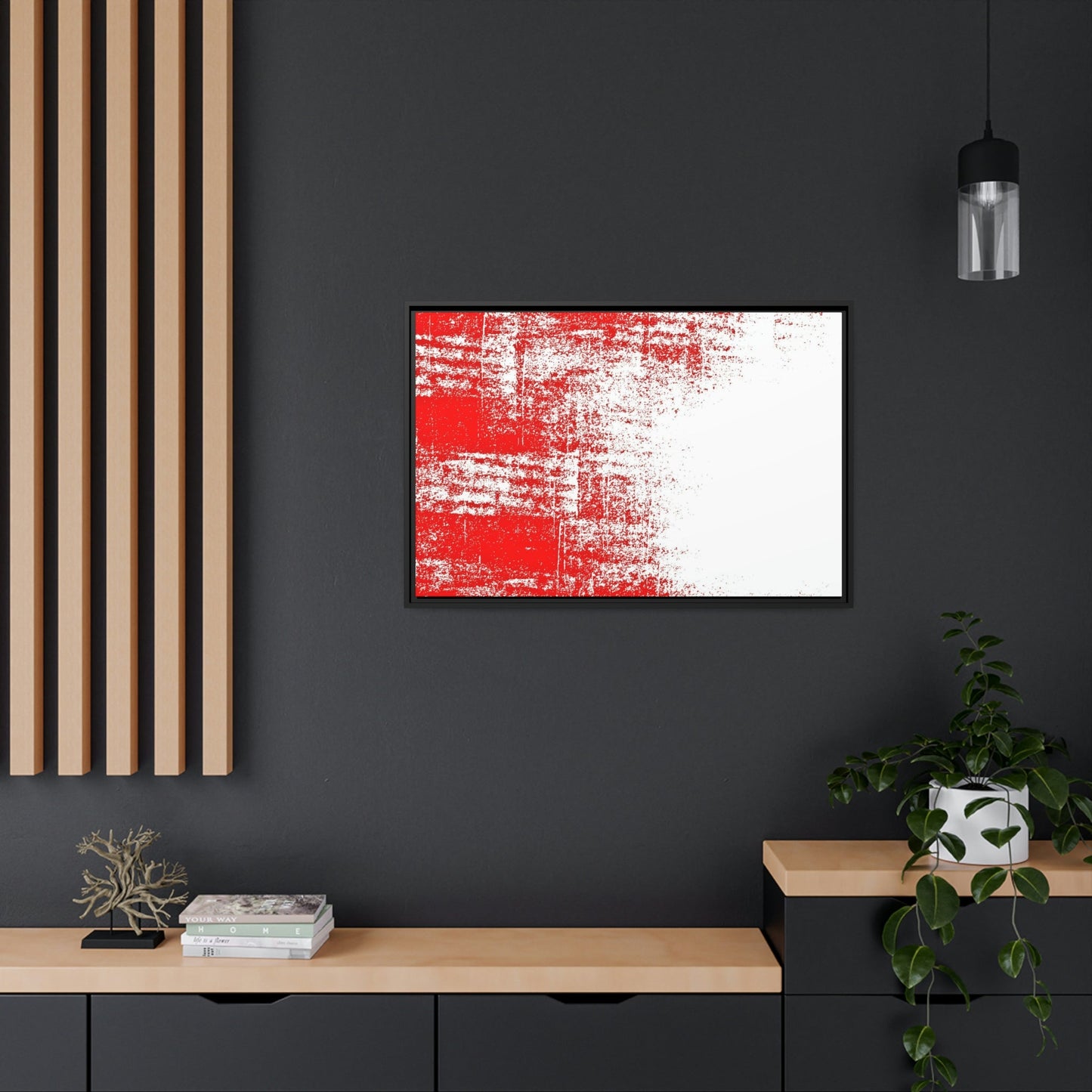 The Power of Red: Abstract Wall Art and Prints on Natural Canvas