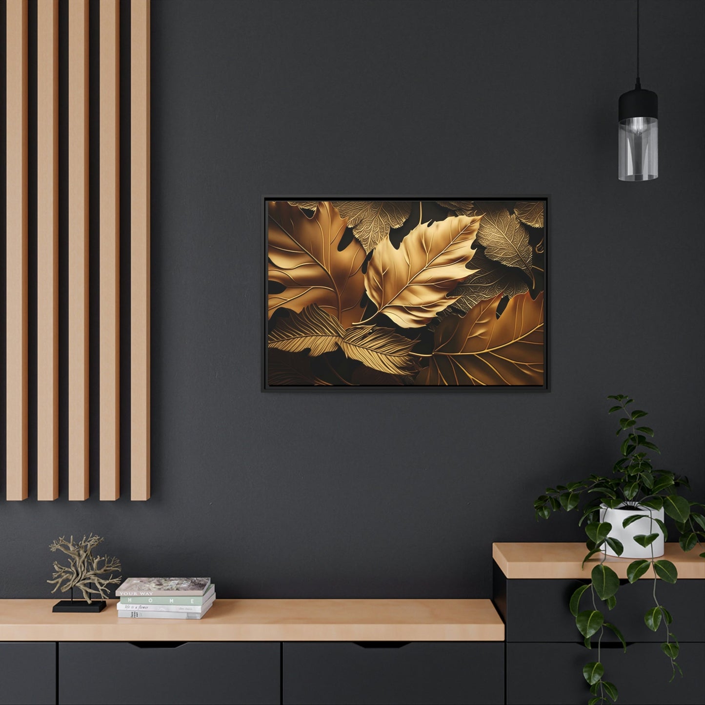 Radiant Splendor: Gold Abstract Canvas & Poster Wall Art