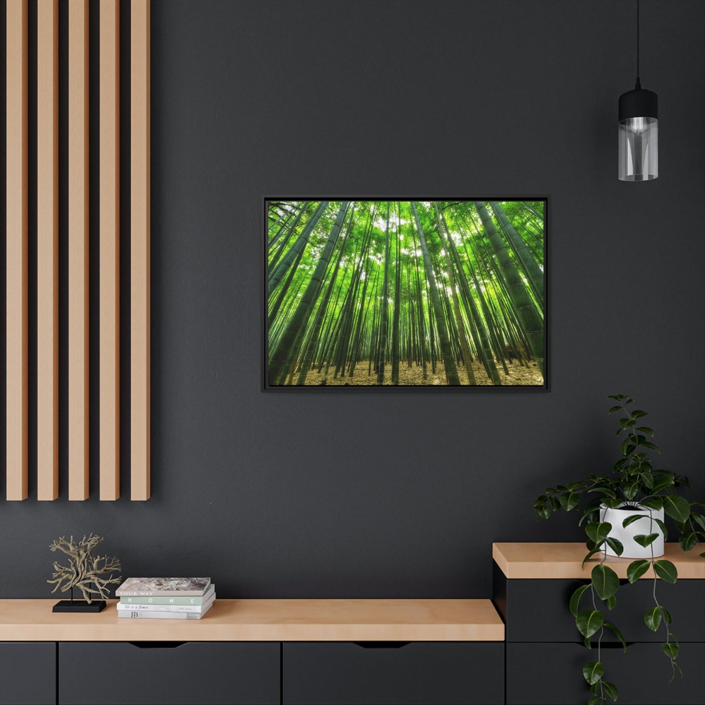 Enchanted Forest: Framed Canvas Wall Art of Trees
