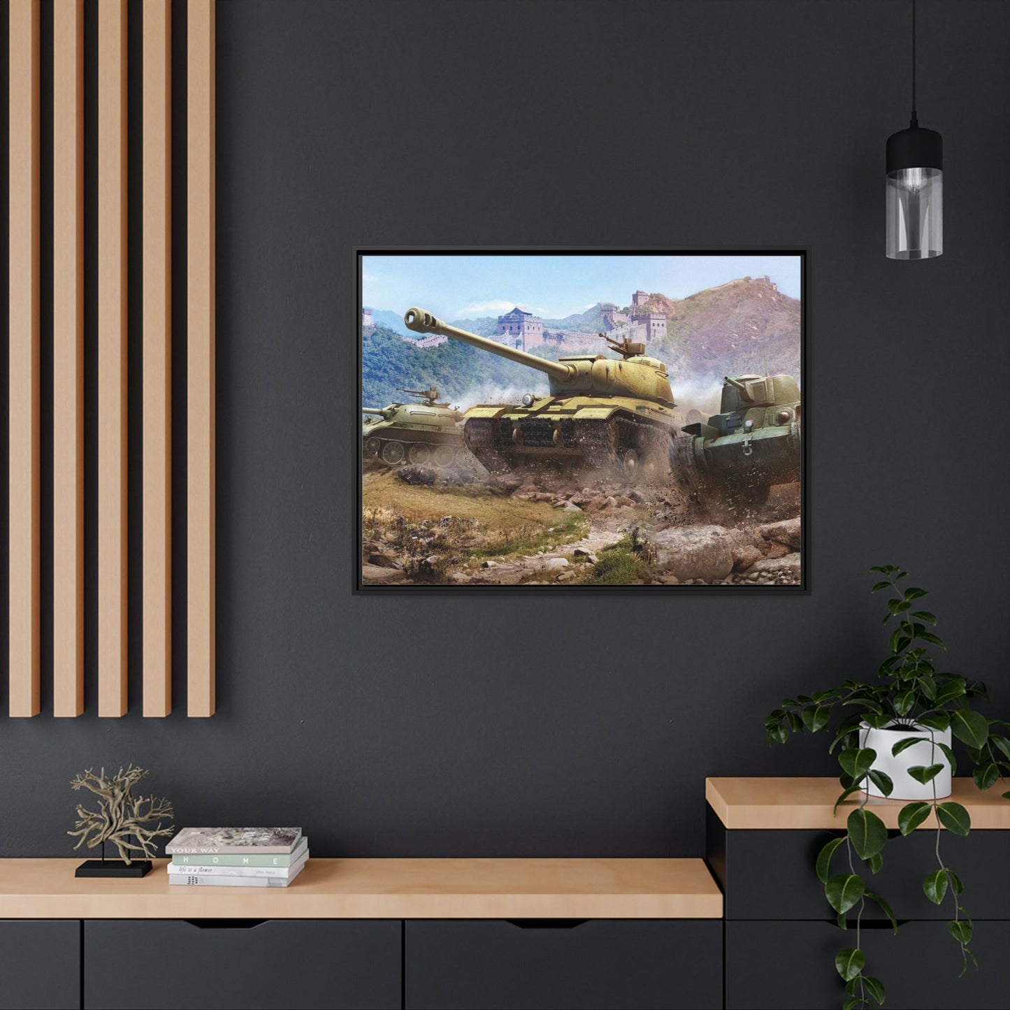 Battlefield Reflections: Evocative World of Tanks Cavnas & Poster Wall Art