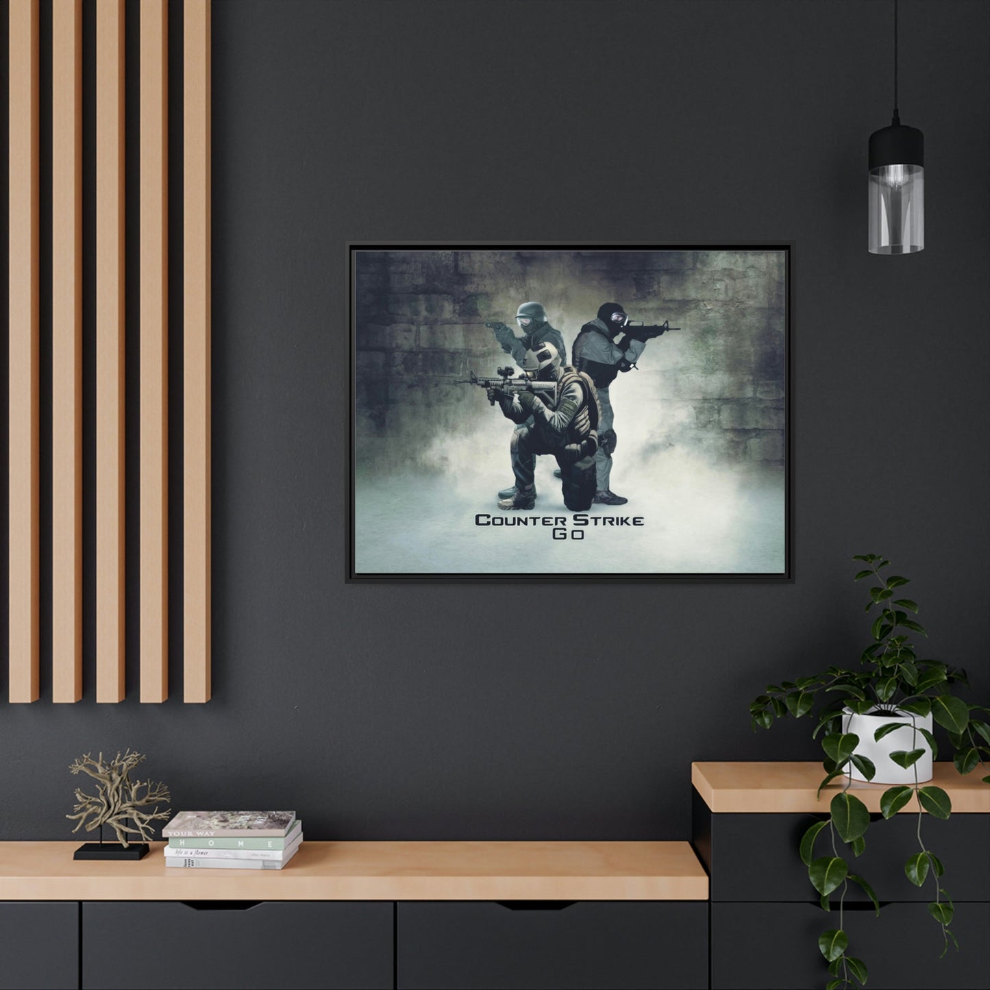 Counter Strike: Captivating Wall Art on Natural Canvas & Poster