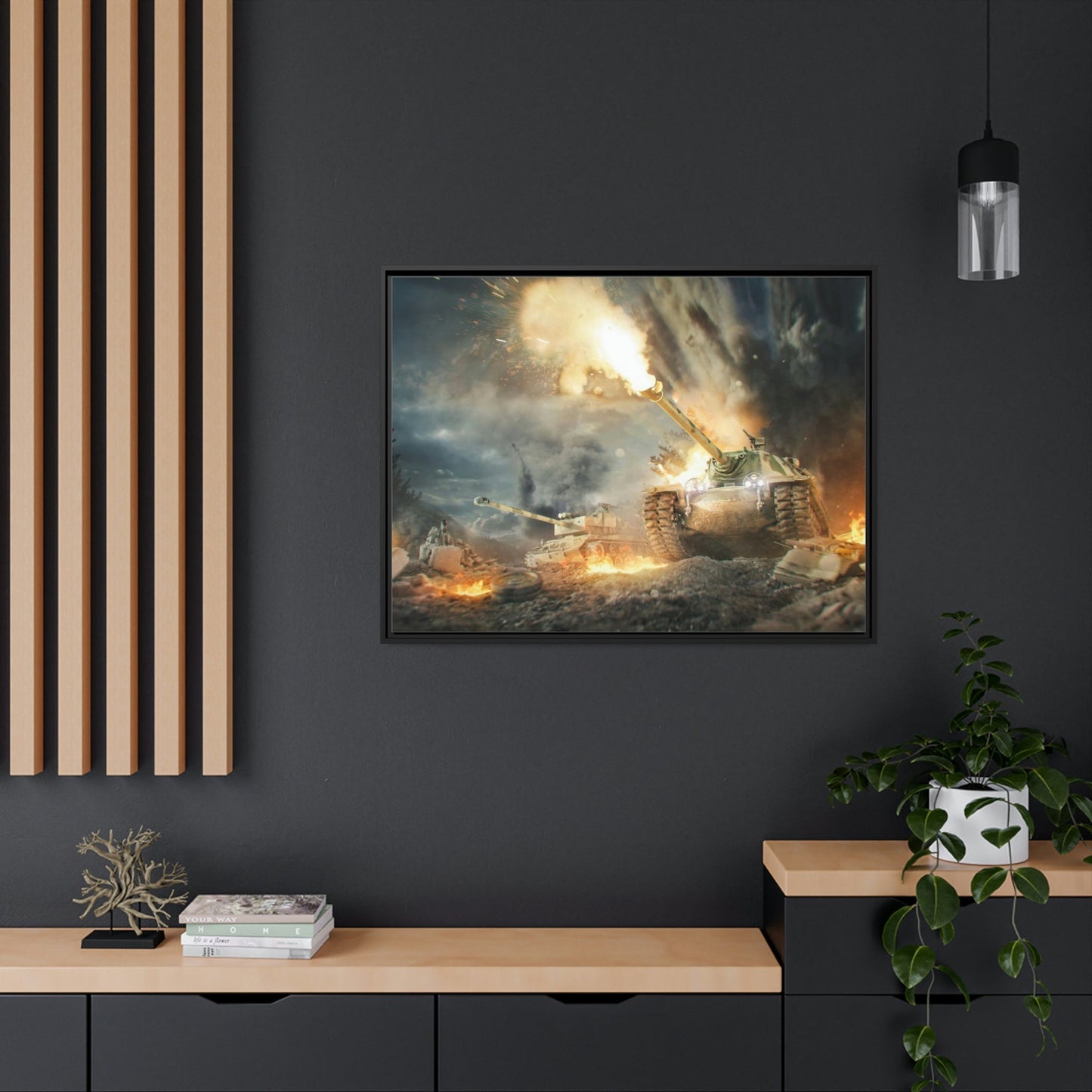 Armored Legends in Motion: Striking World of Tanks Сanvas Wall Art