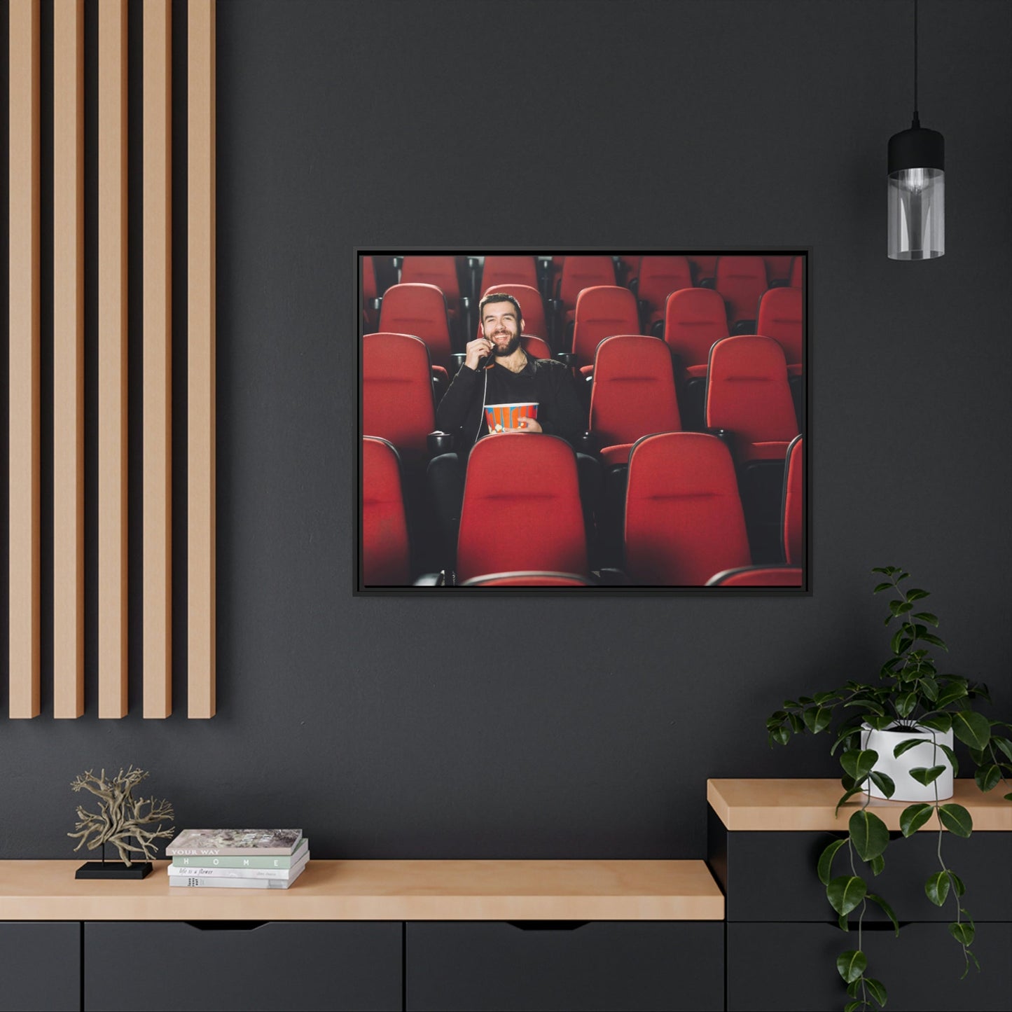 Comedy Club Chaos: A Hilarious Canvas Print of a Stand-Up Show