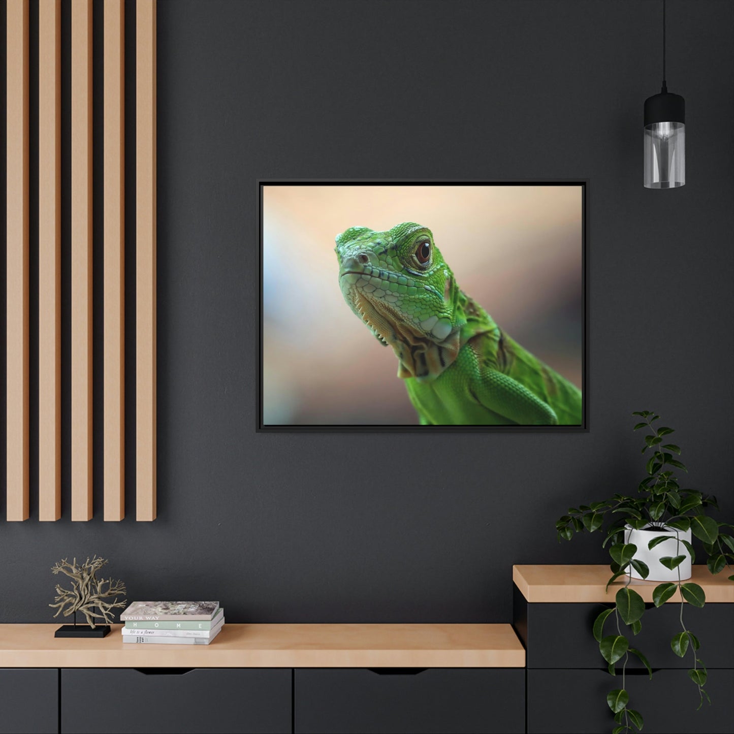 Scaly Beauty: Captivating Lizard Art on Natural Canvas