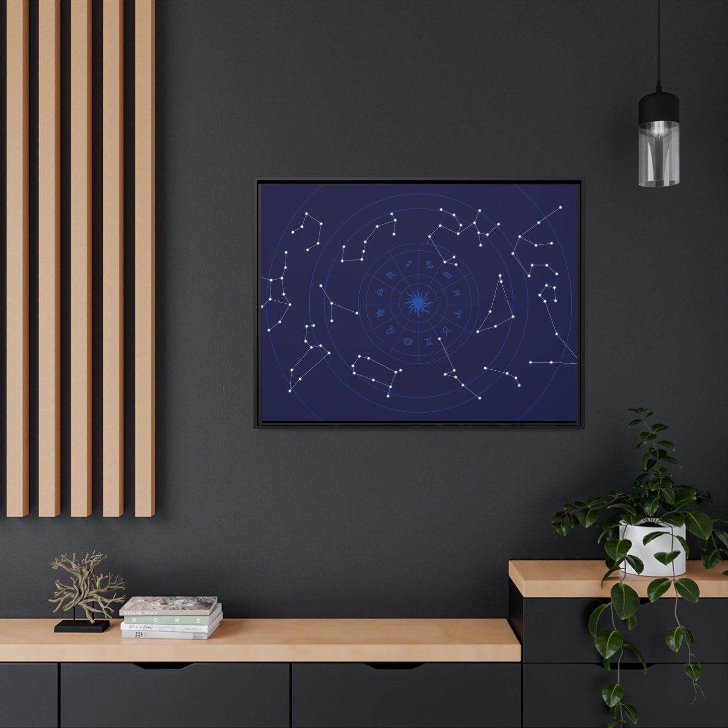 Starry Night Sky: A Natural Canvas Print of the Constellations