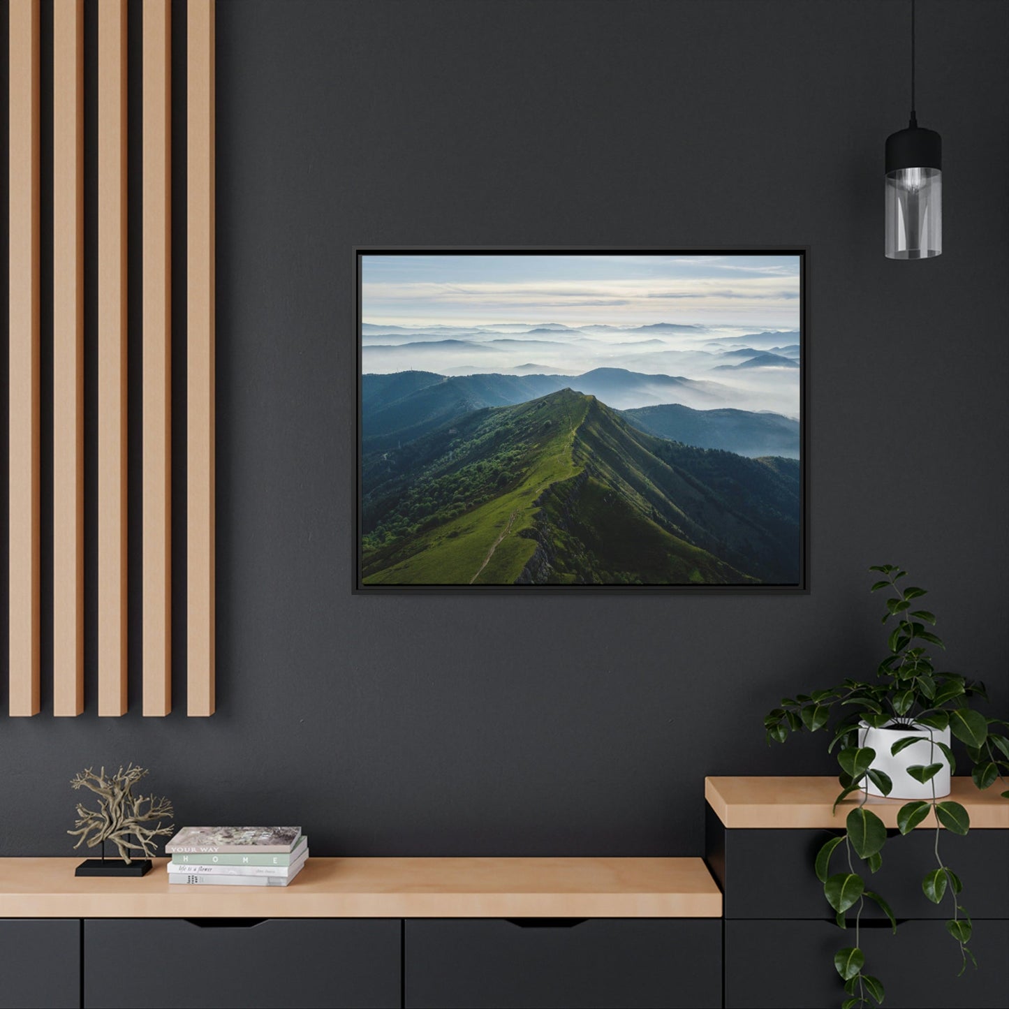 Breathtaking Landscape of the Valley: Natural Canvas Wall Decor