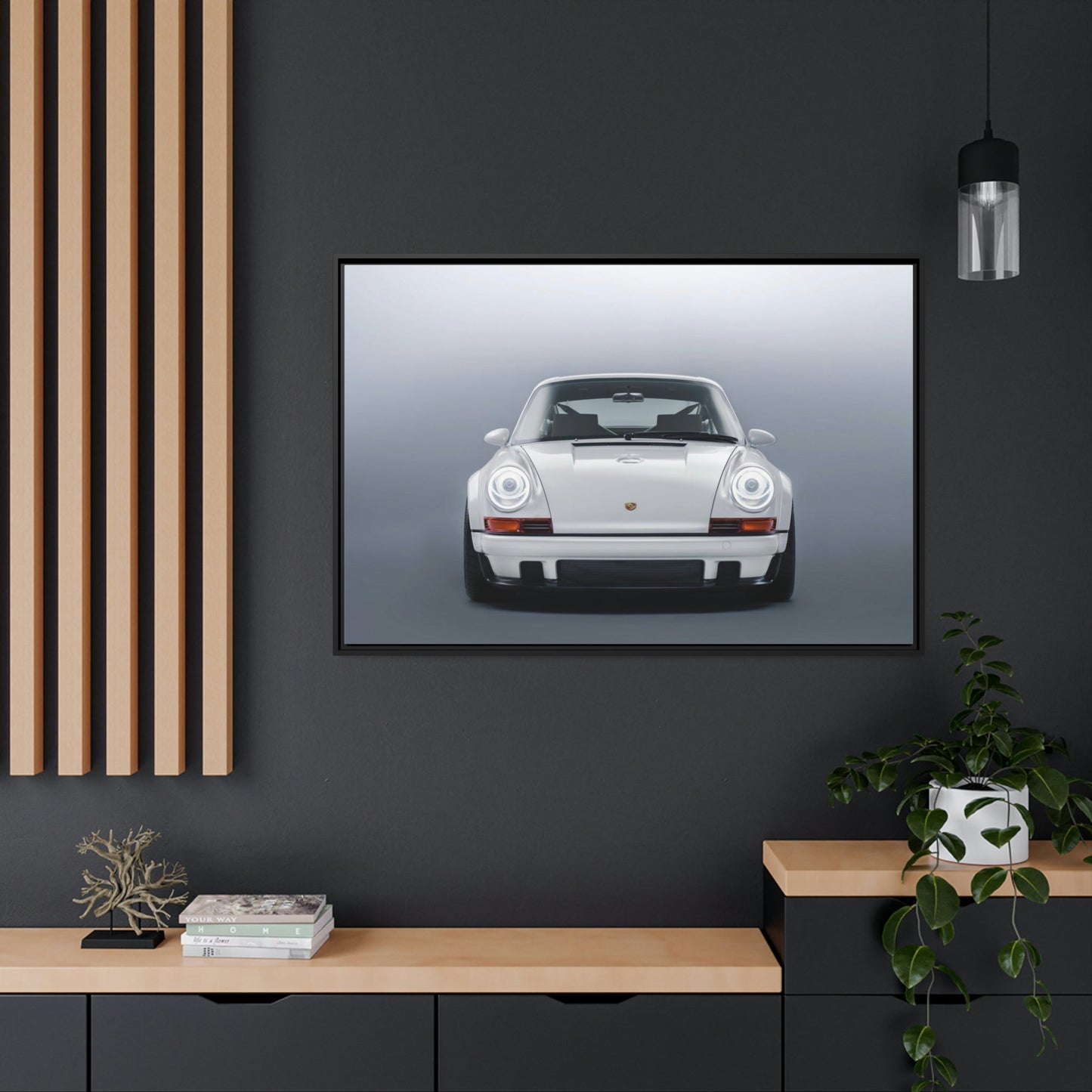 Sleek Sophistication: Canvas Wall Art Print of the Porsche Aesthetic