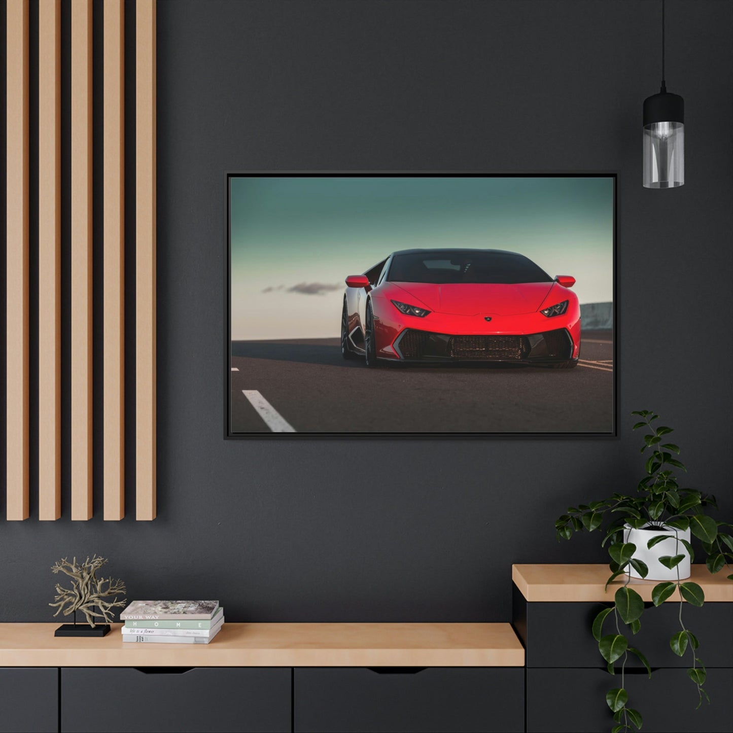 The Epitome of Style: Framed Canvas & Posters Print of a Lamborghini Supercar