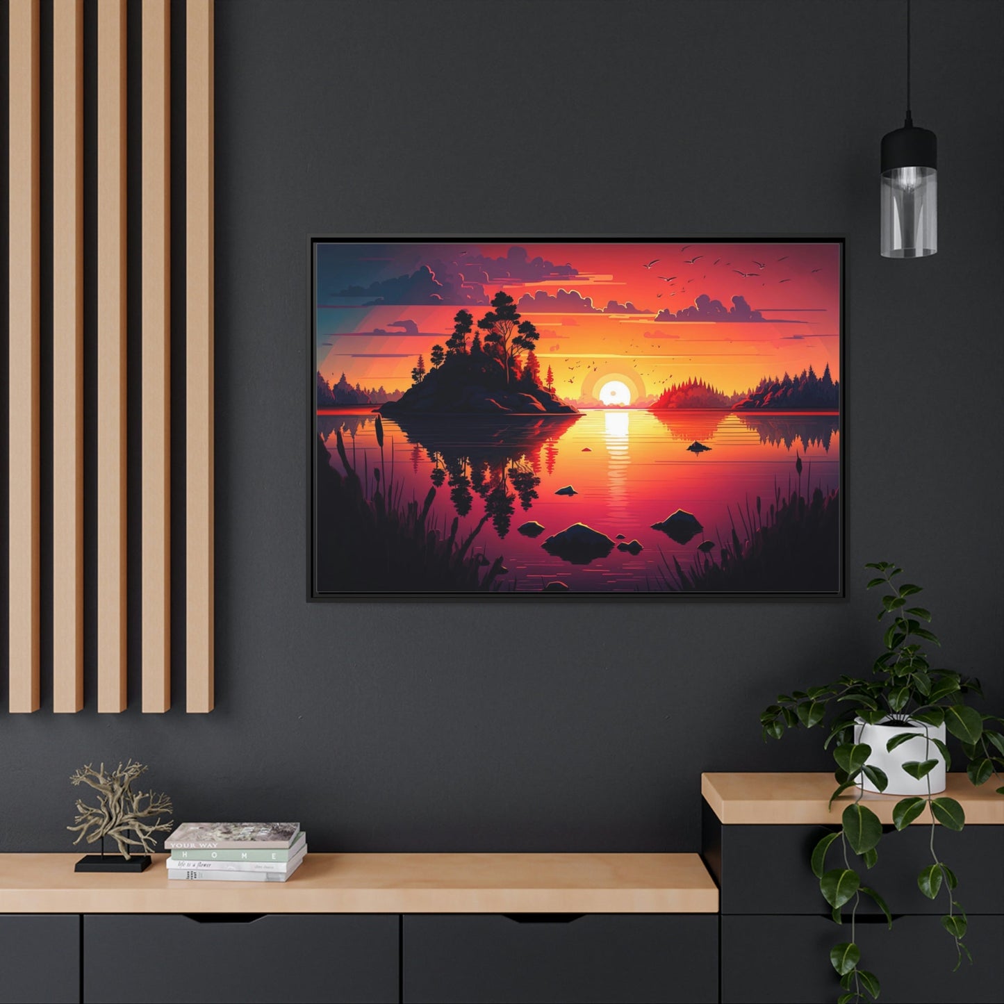 The Majesty of Lakes and Rivers: Natural Canvas Wall Art of Stunning Scenery