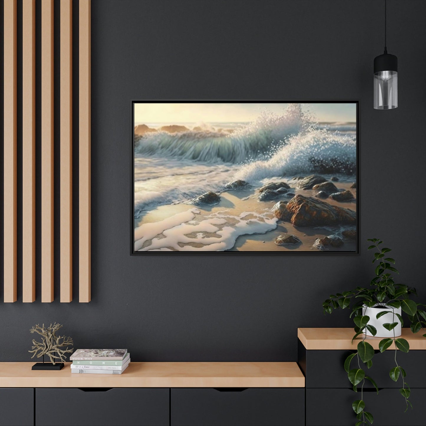 The Ocean's Edge: Framed Canvas & Poster of the Coastal Landscape