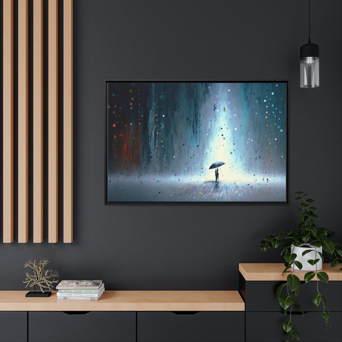 Whimsical Dreamscape: A Natural Canvas Wall Art of an Imaginary Landscape