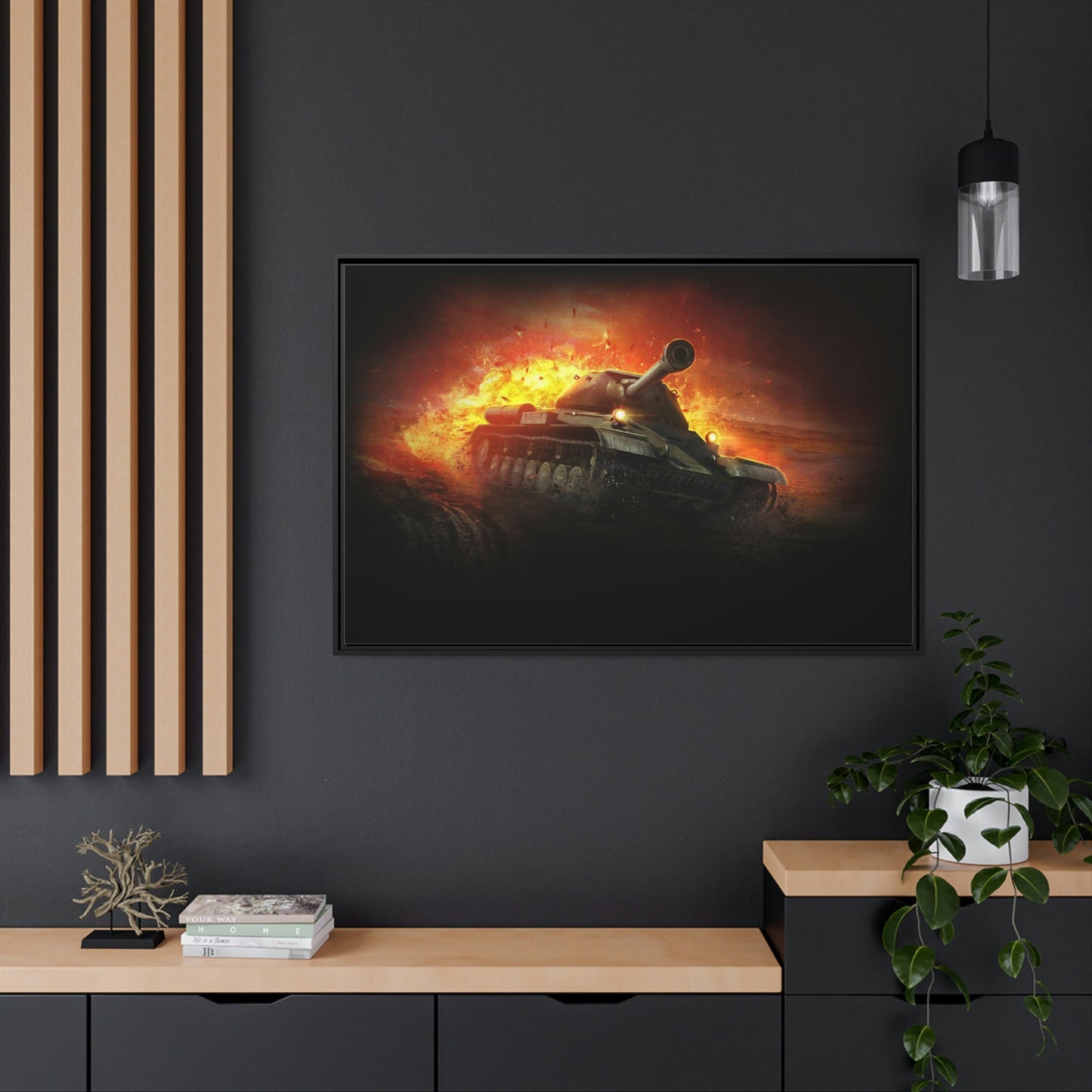 Legendary Battles: Framed Poster Celebrating World of Tanks Heroes