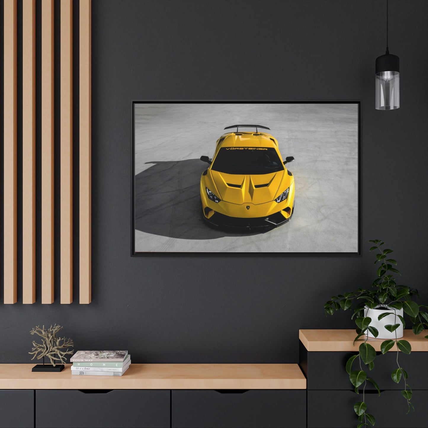Italian Masterpiece on Canvas & Poster: Striking Print of Lamborghini
