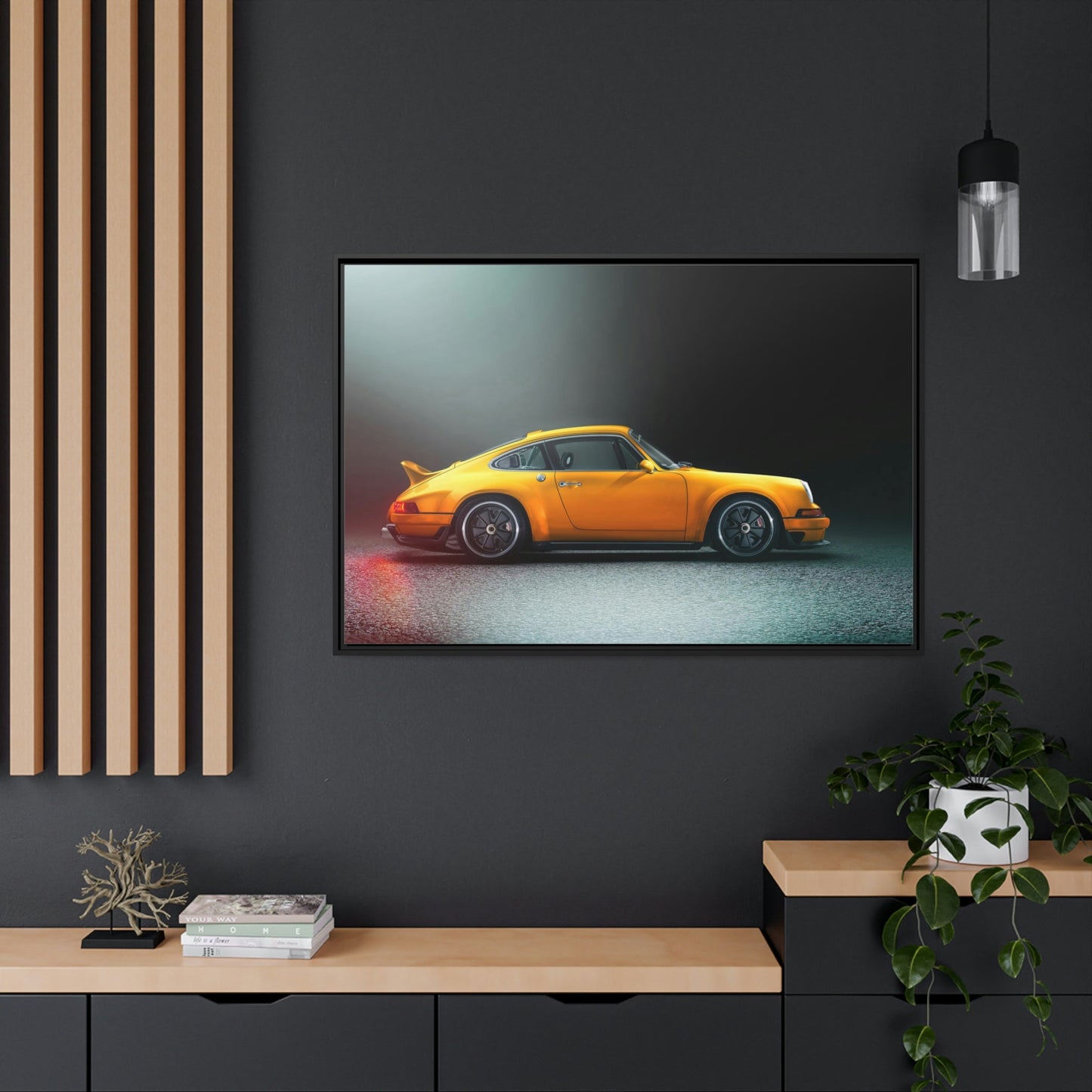 The Porsche Lifestyle: A Framed Poster of the Iconic Sports Car Brand
