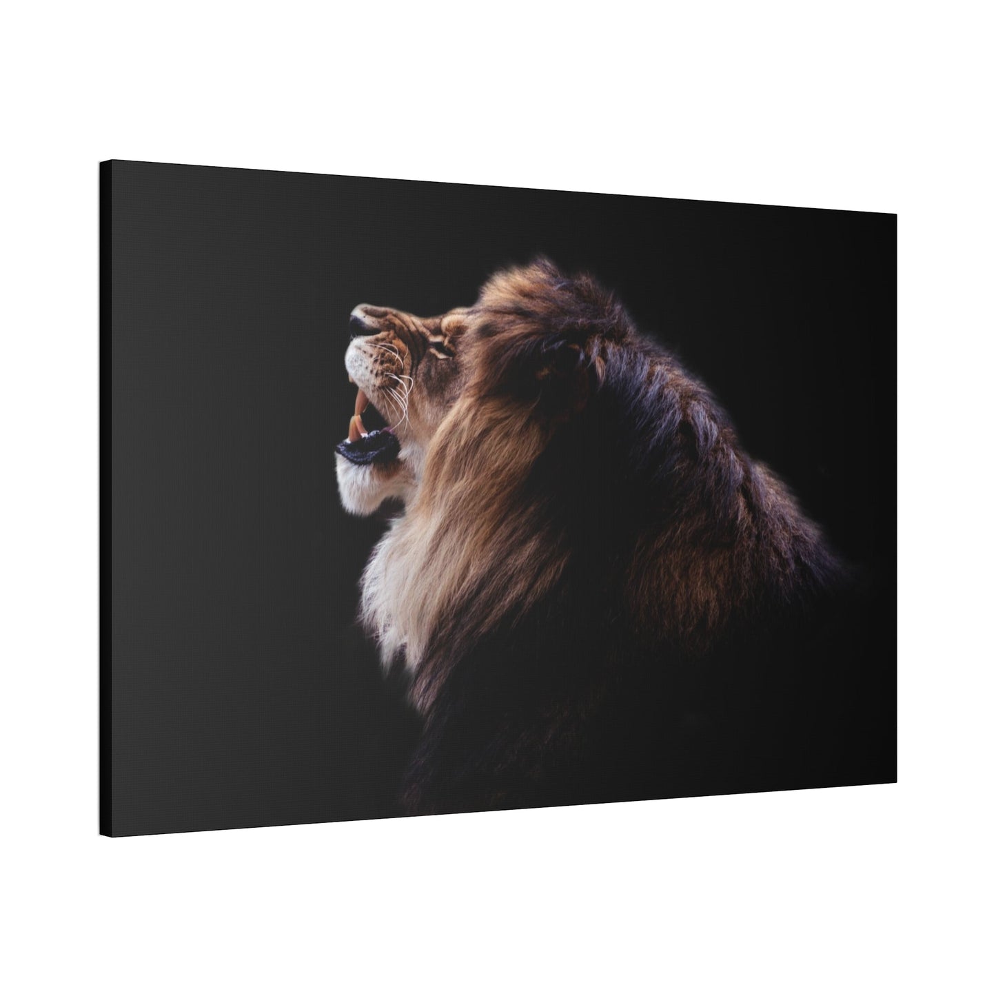 The Lion's Majesty: Framed Poster of the King of Beasts