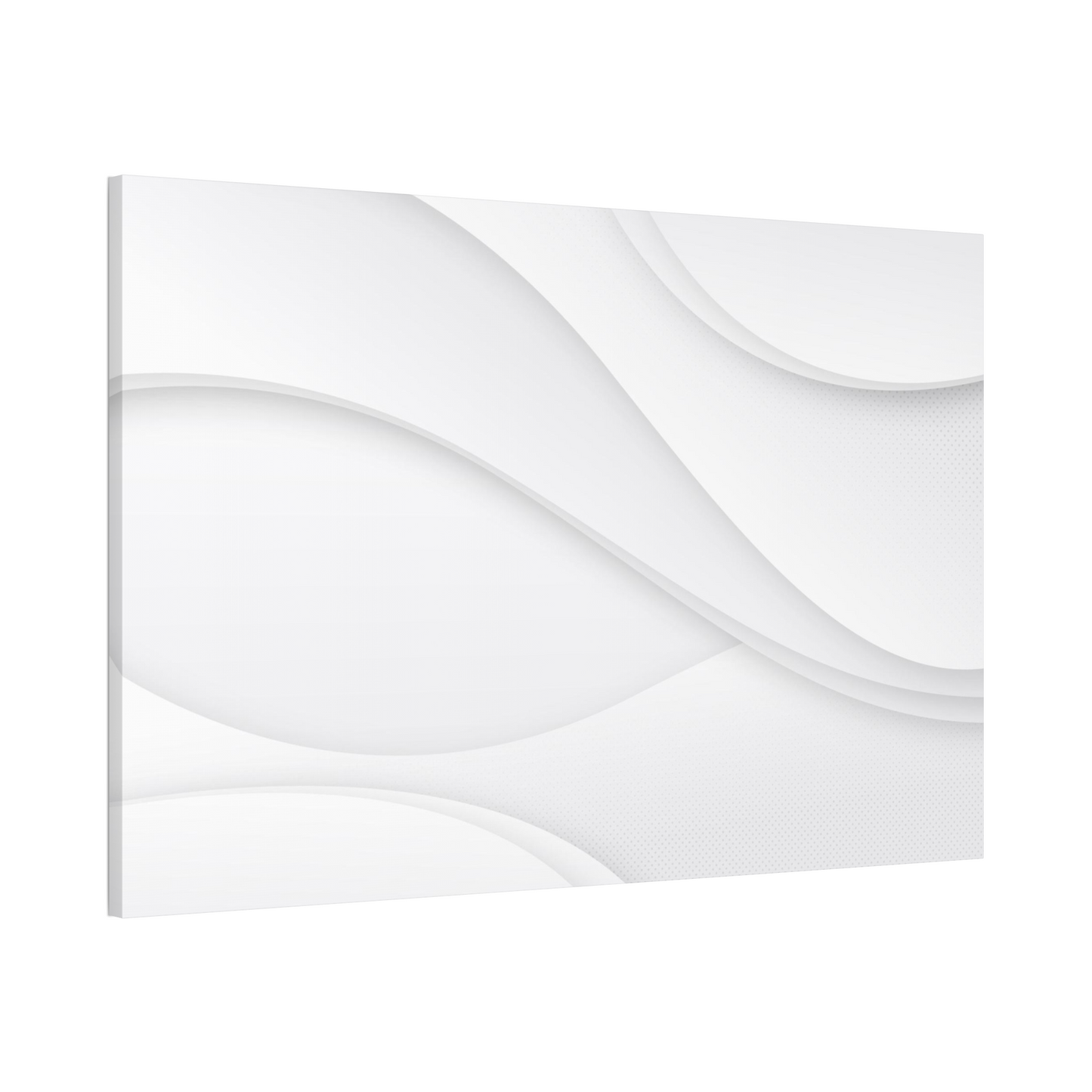 Pure White: Minimalist Print on Canvas for Home Decor