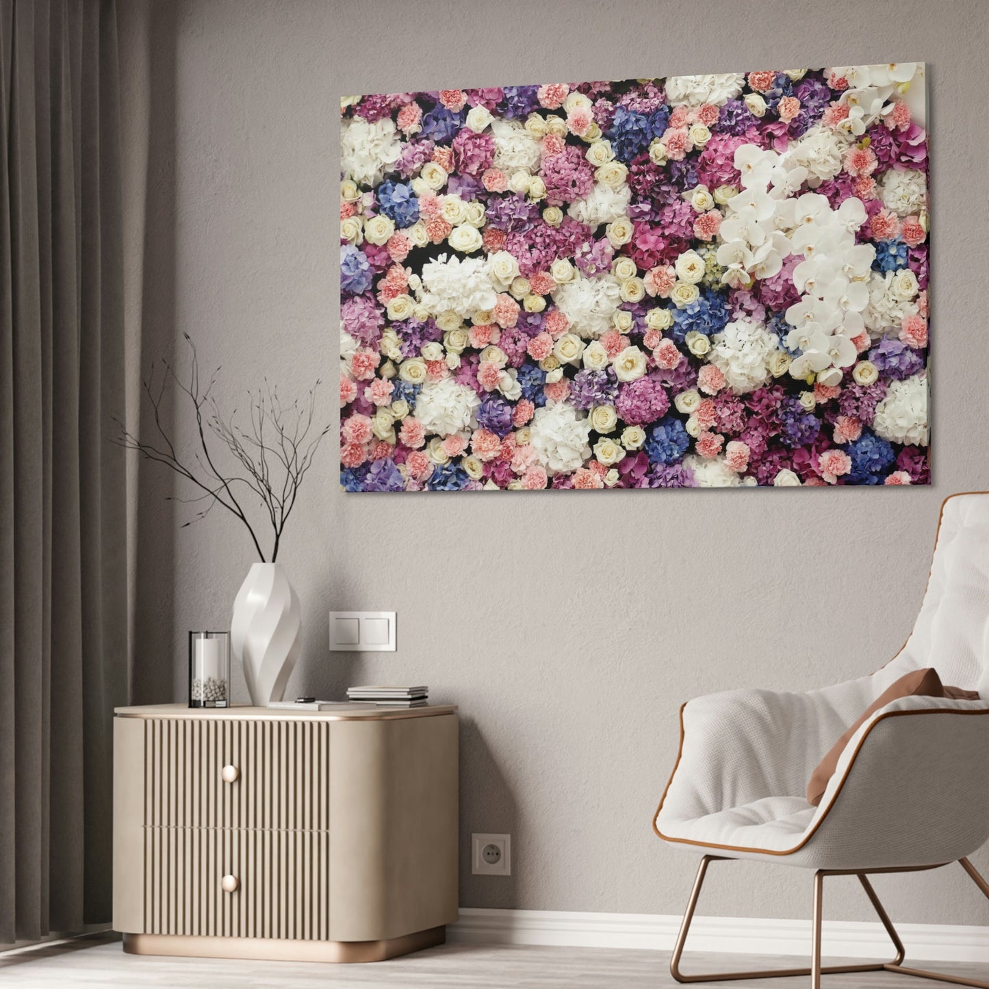 Blooming Beauty: Natural Canvas & Poster Print of Exquisite Flowers