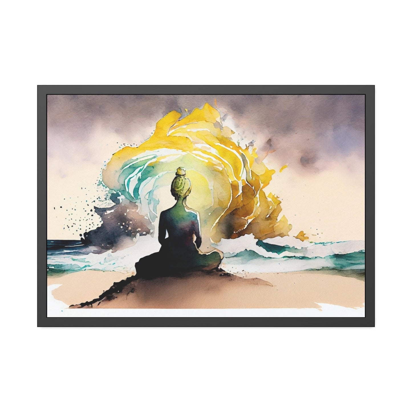 Clear Your Mind: Artistic Framed Canvas for a Relaxing Escape
