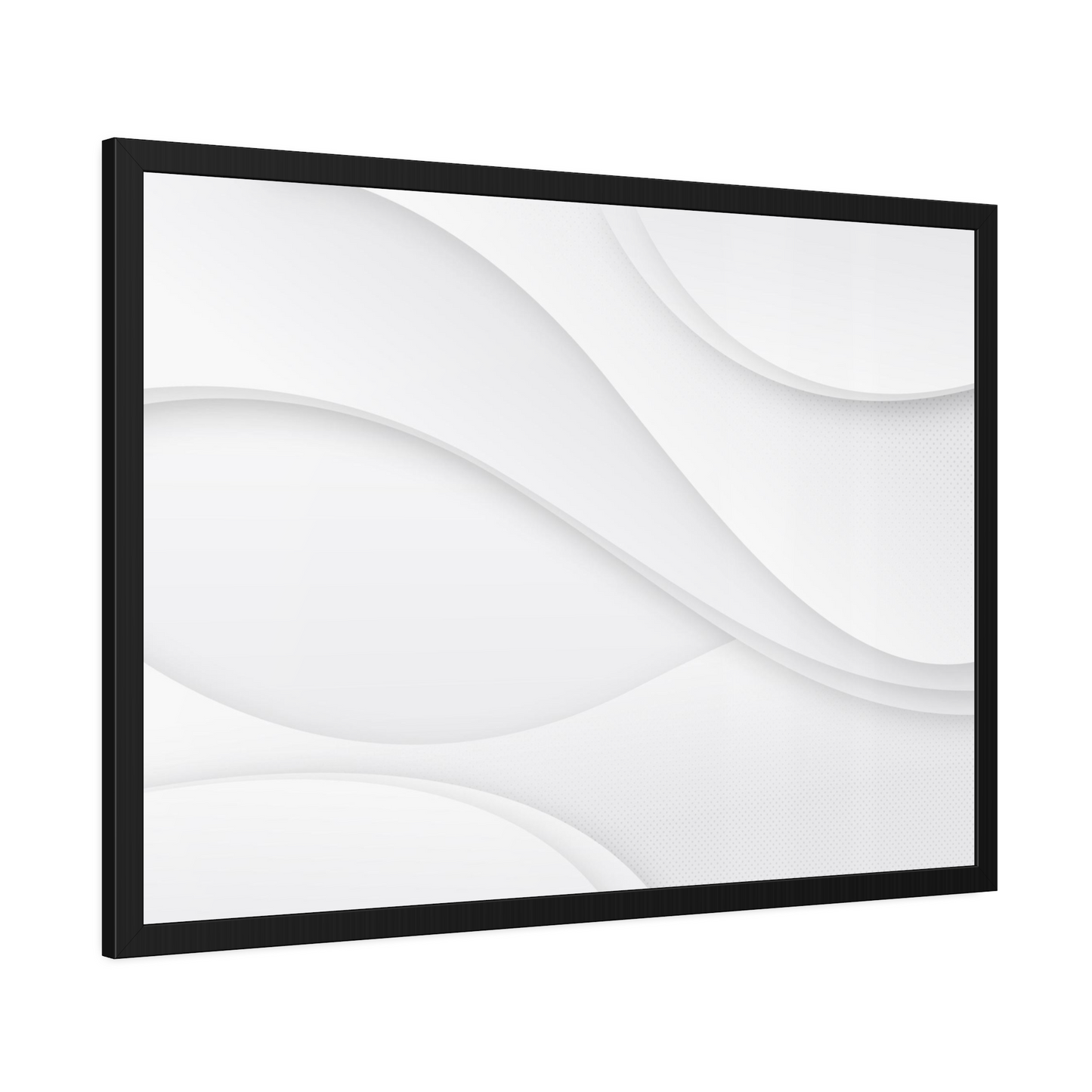 Pure White: Minimalist Print on Canvas for Home Decor