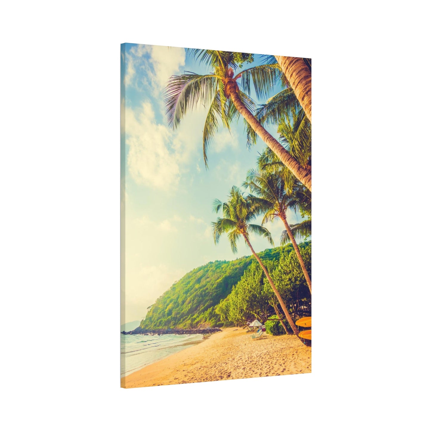 Island Adventure: Art Print of a Thrilling Beach on a Natural Canvas