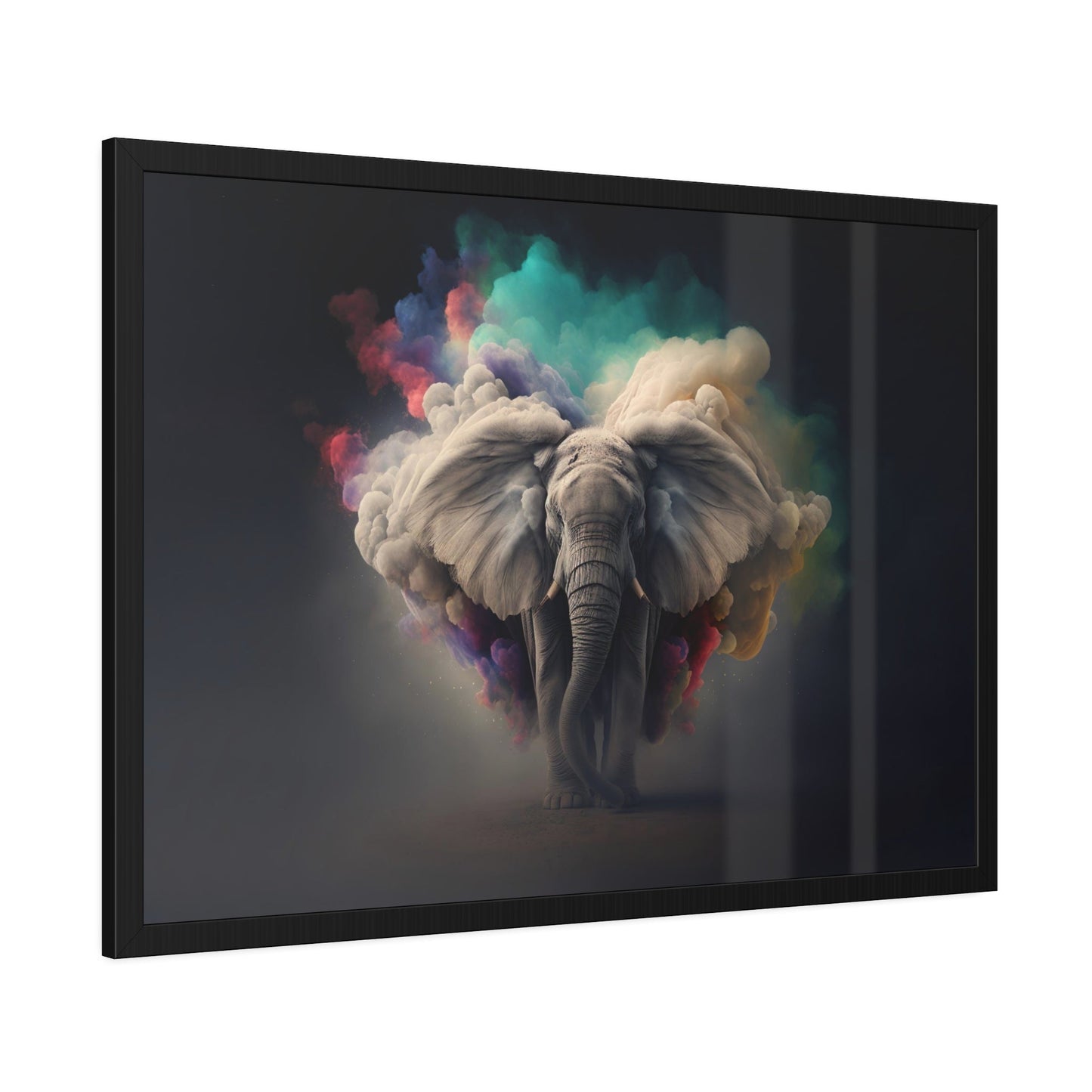 The Art of the Elephant: A Beautifully Rendered Canvas & Poster Print of an Elephant