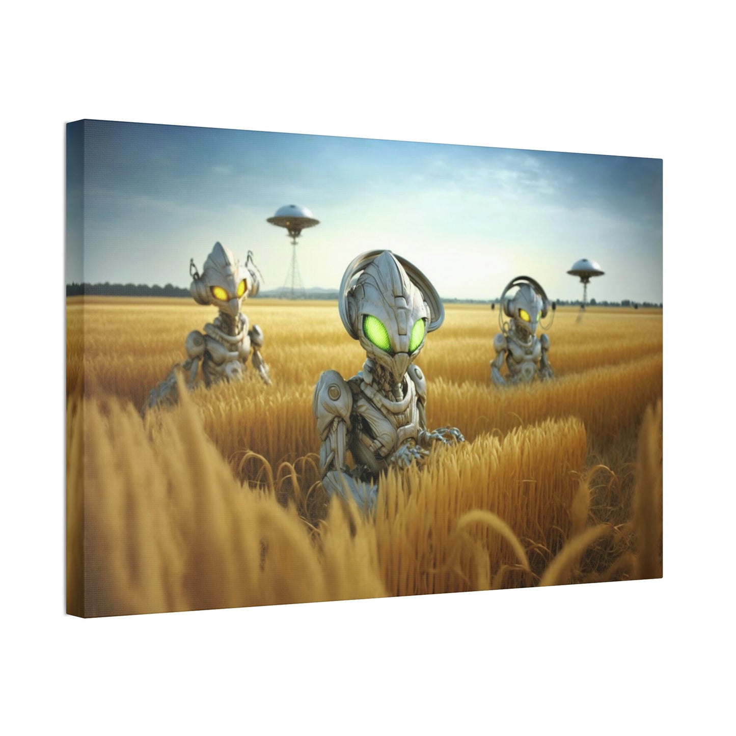 Intergalactic Beauty: Alien-Inspired Art Print on Canvas & Poster