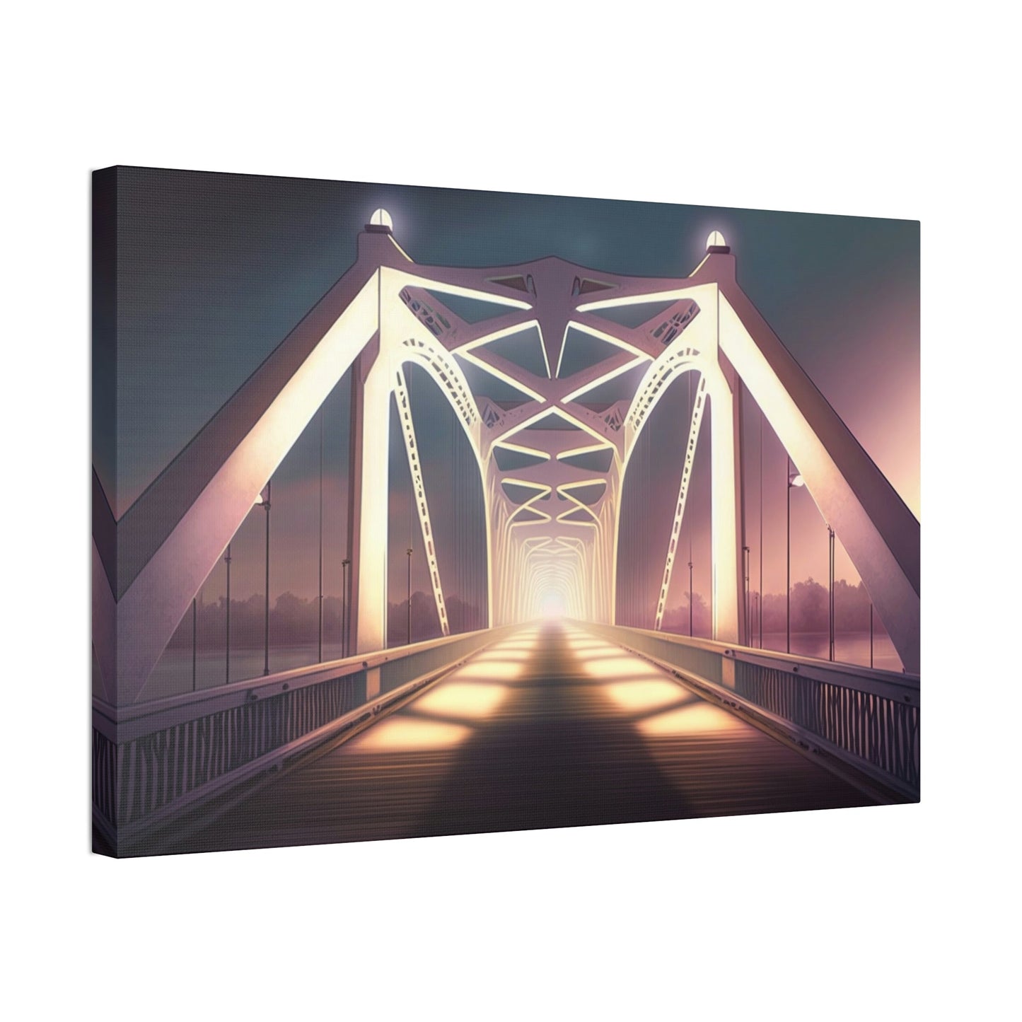 Bridge to Serenity: Beautiful Artwork of a Bridge on Canvas and Print