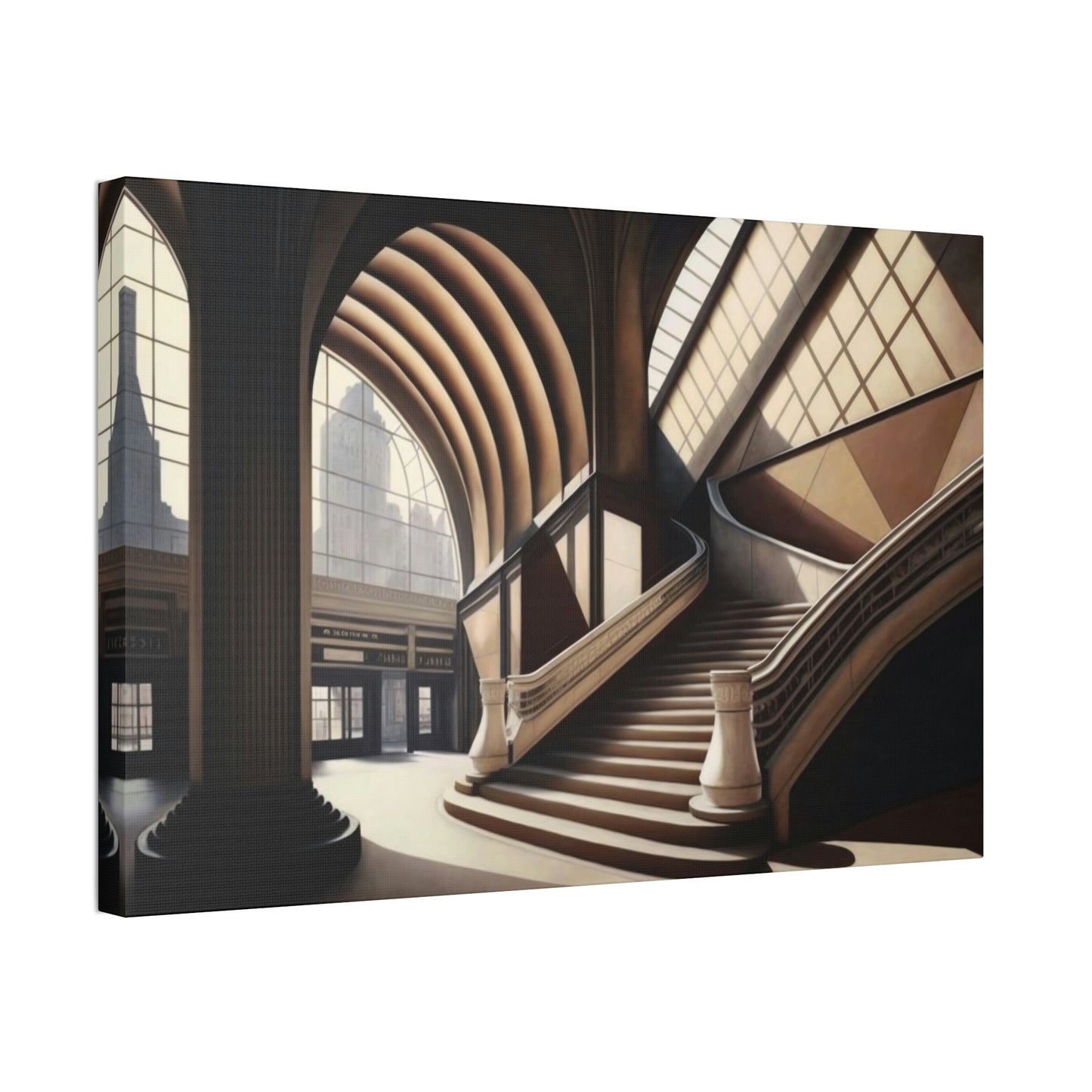 Enchanting Cityscape: Captivating Architecture on Natural Canvas & Poster