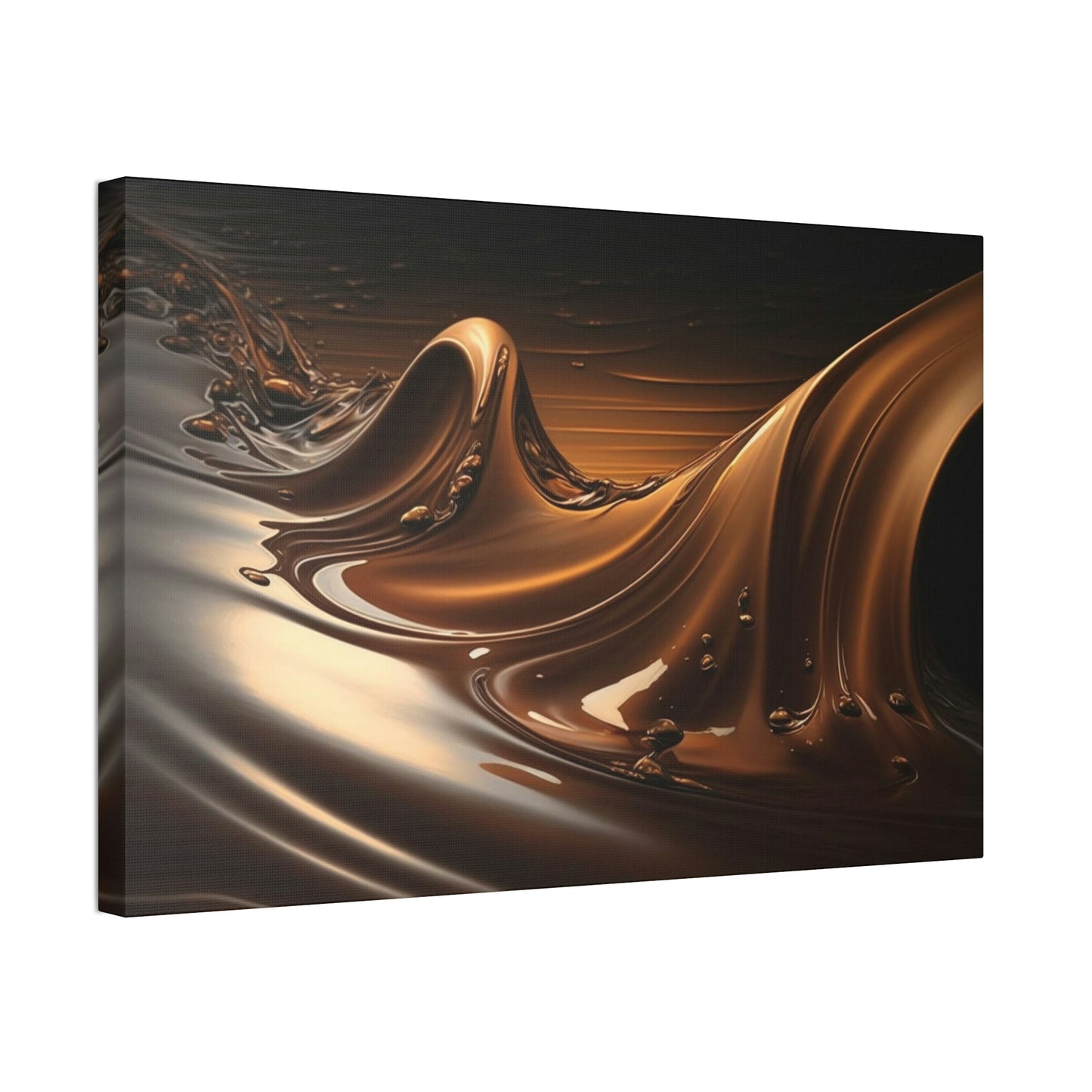 Chocolate Delight: Delicious Brown Canvas Print to Hang in Your Kitchen