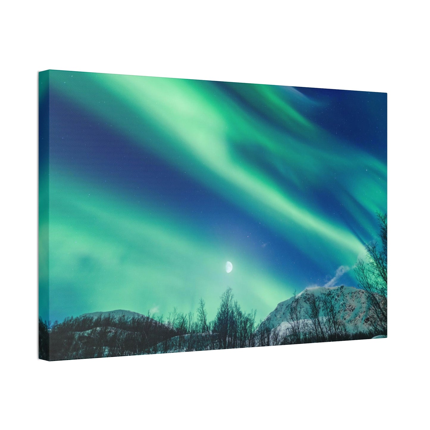 Aurora Borealis Magic: High-Quality Print on Canvas for Your Wall