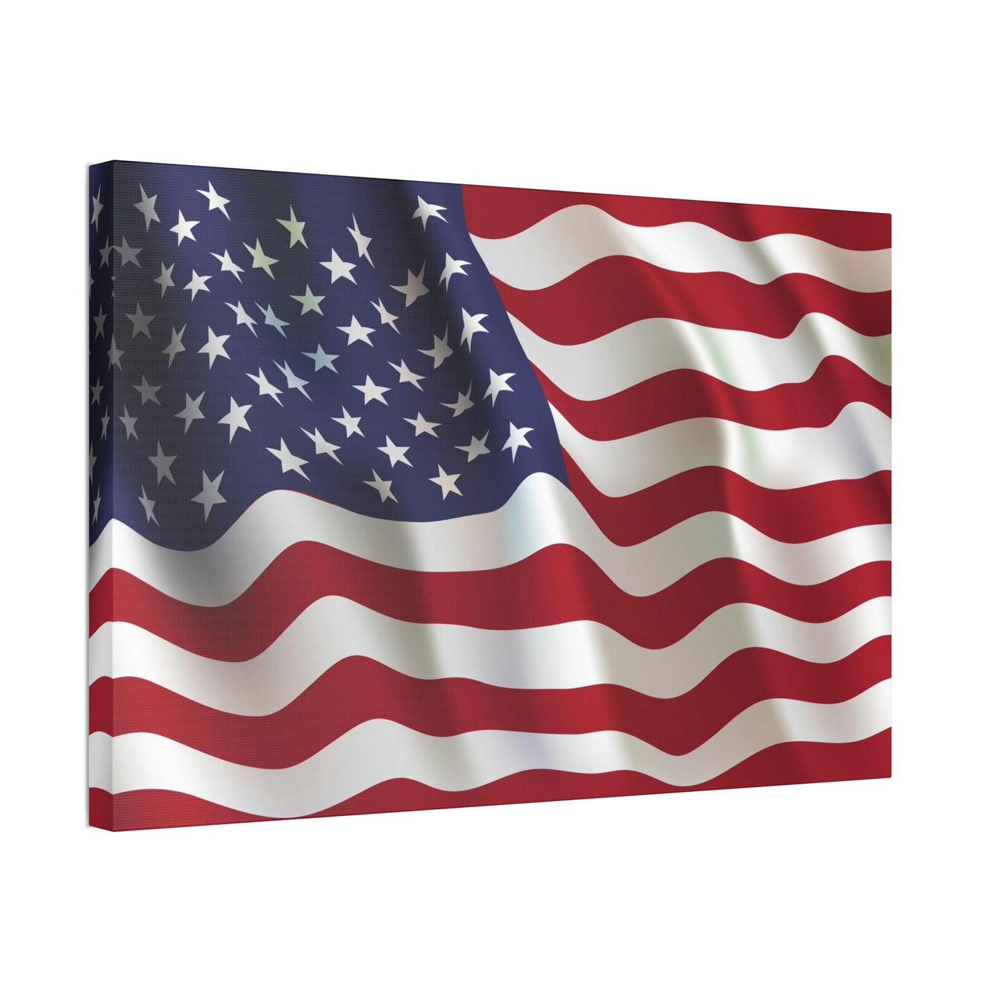 Patriotism at Its Finest: Canvas Print of the American Flag