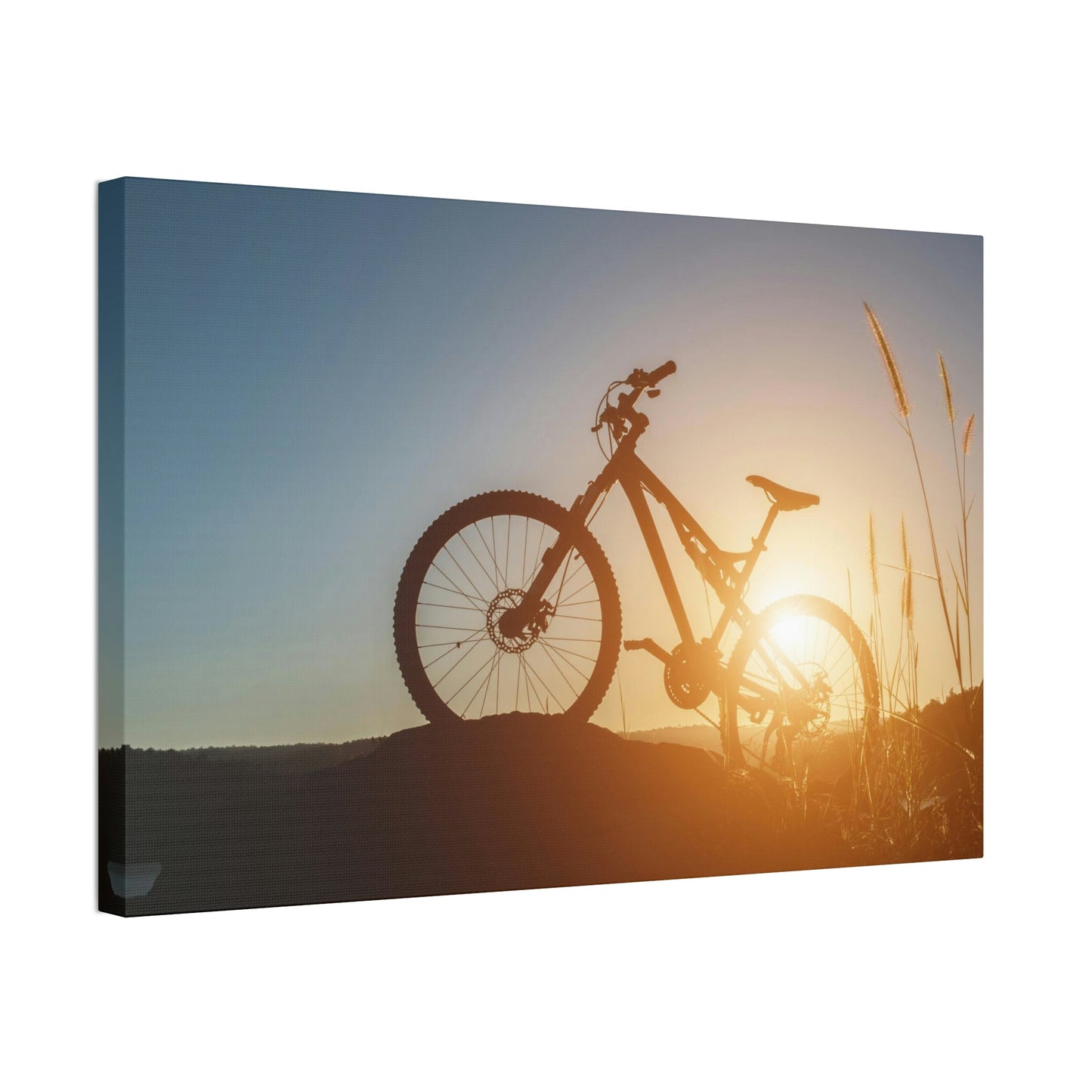 Bicycles at Dawn: Scenic Poster for Your Home Office