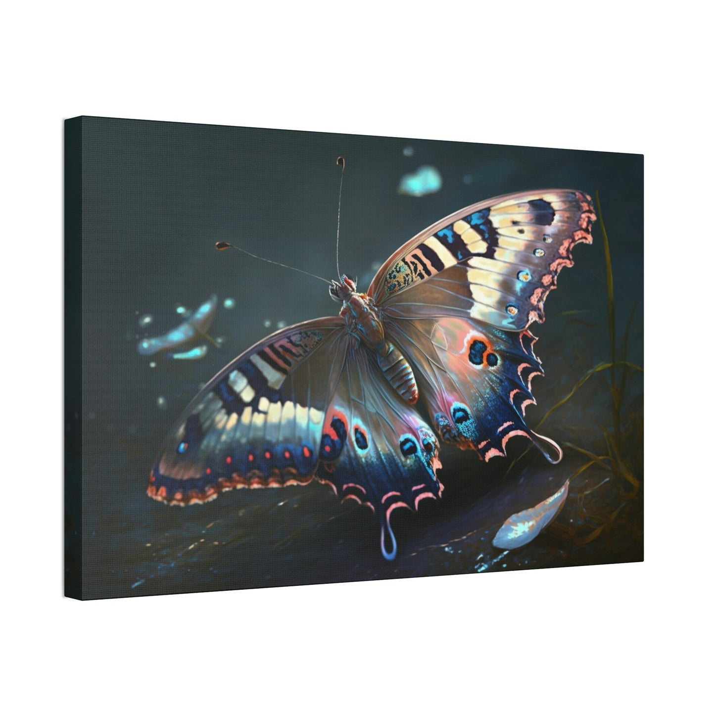 The Lone Butterfly: Natural Canvas & Poster Print of Delicate Wings