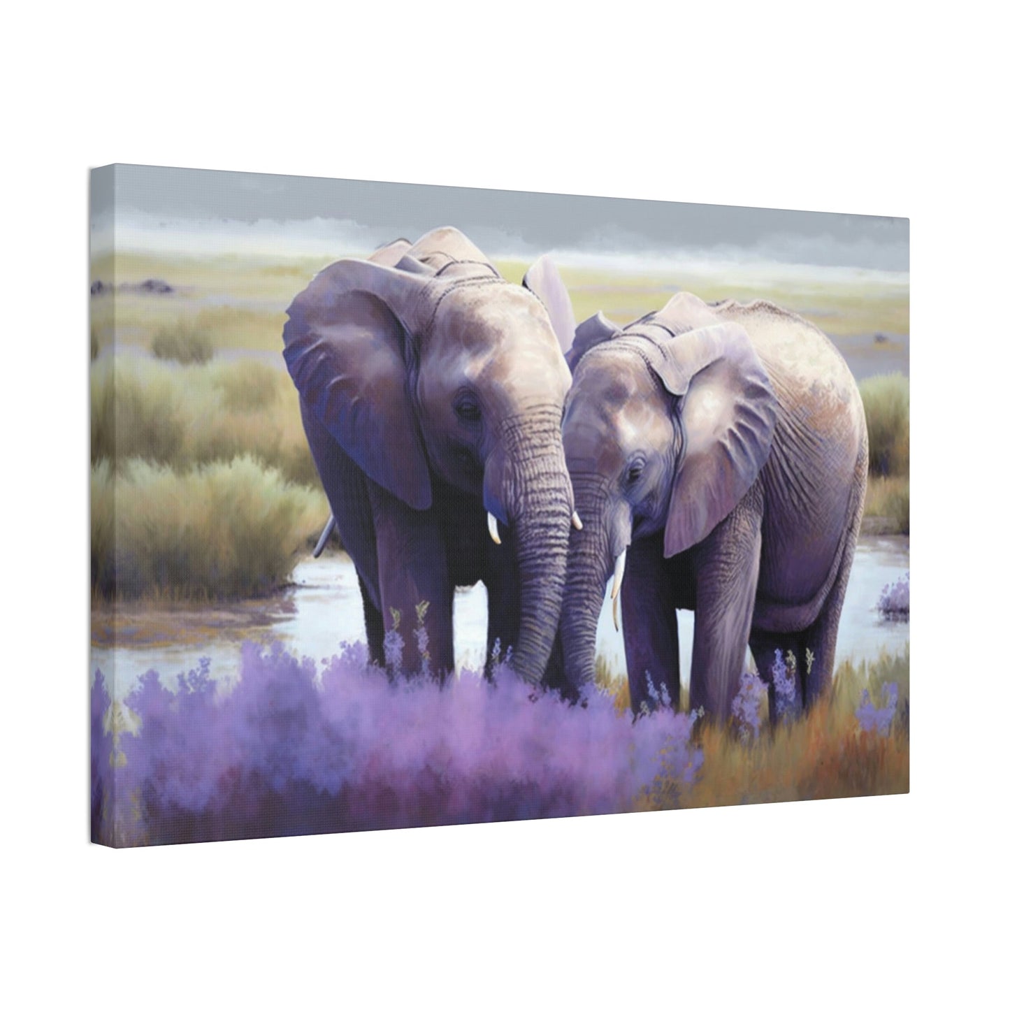 Majestic Elephants: Stunning Canvas Wall Art for Animal Lovers