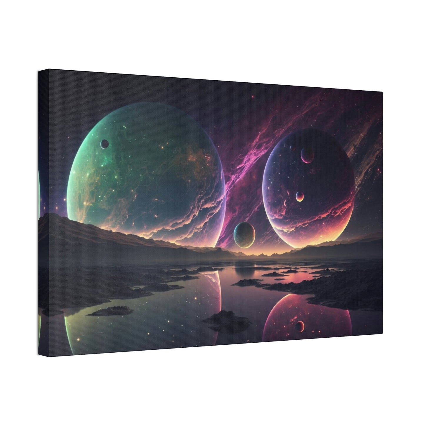 Framed Planetary Wonders: Awe-Inspiring Canvas Art