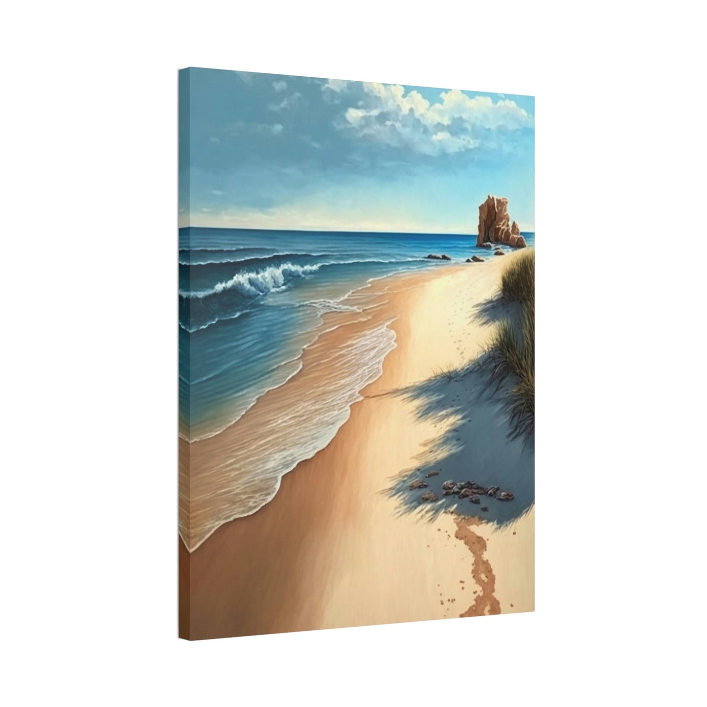 Beach Bliss: Wall Art of an Island Beach on Canvas & Poster