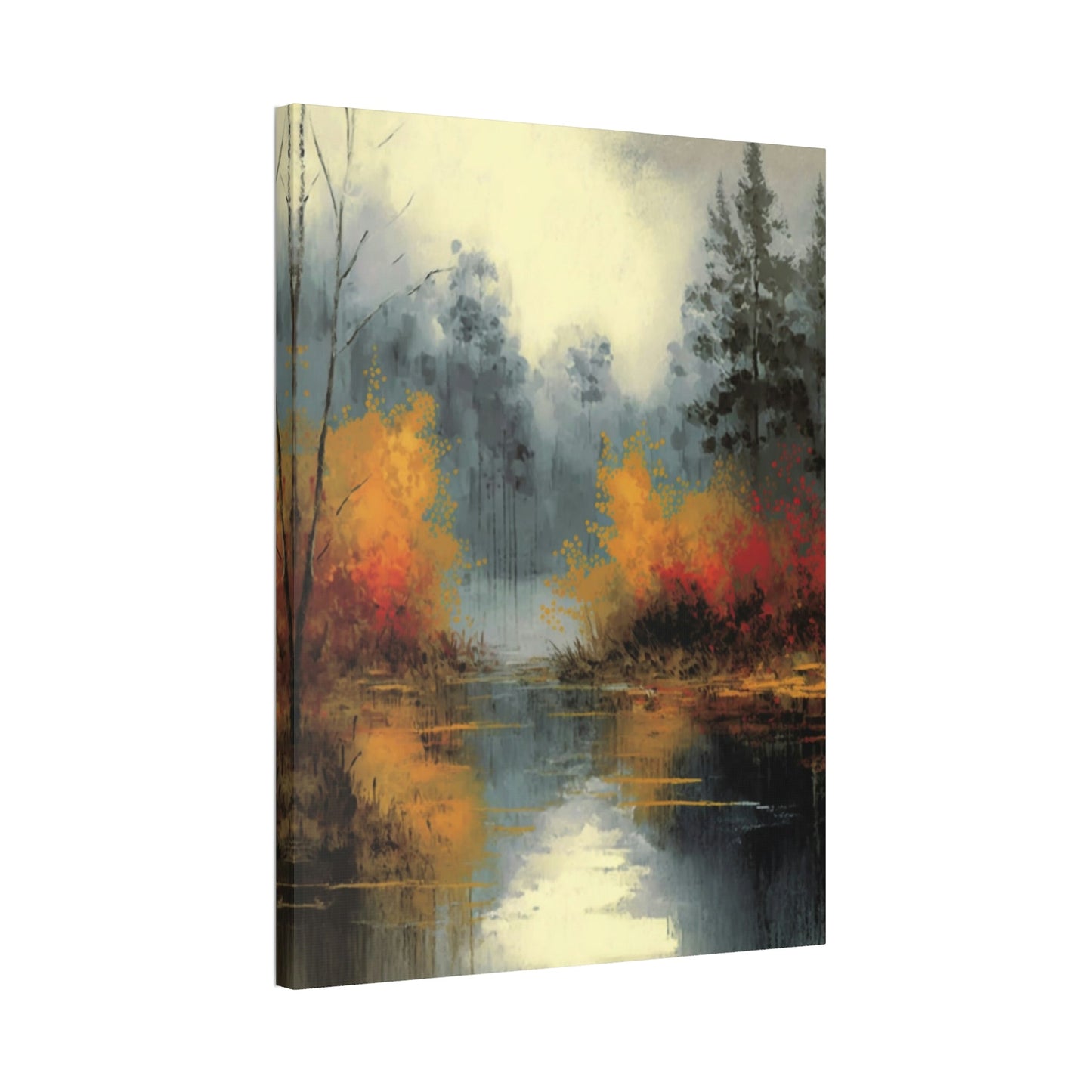 Fluid Landscape: A Natural Canvas & Poster Wall Art of an Abstract Water Scene