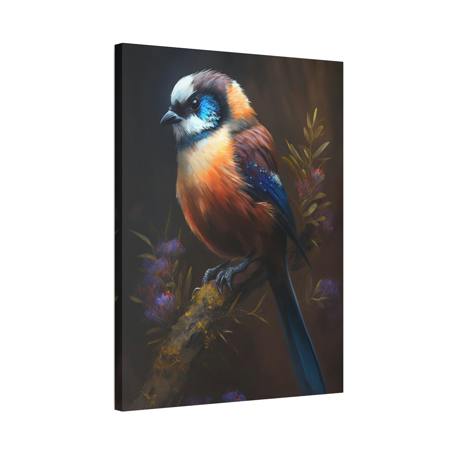 The Playful Bird: Canvas & Poster Wall Art of Bird Frolicking in a Field