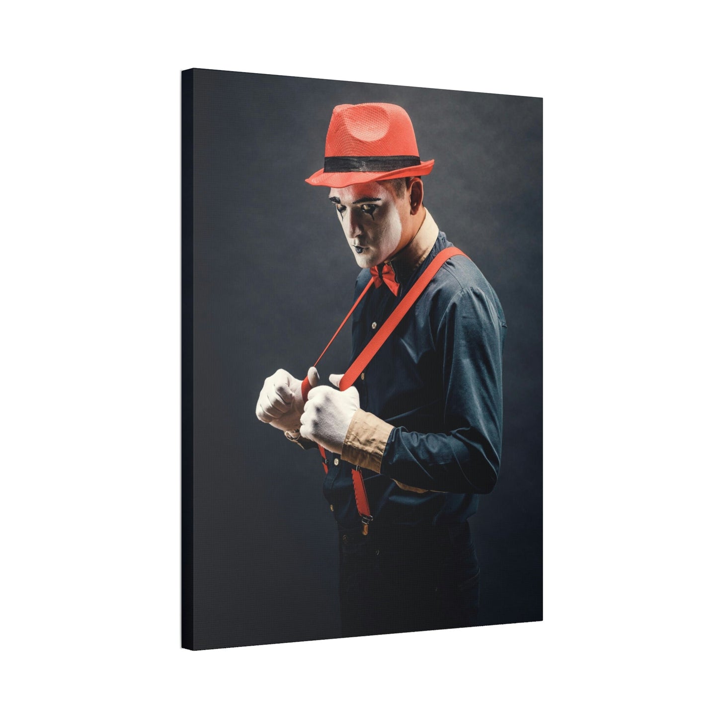 The Comedian's Art: Captivating Print on Framed Canvas for Your Home