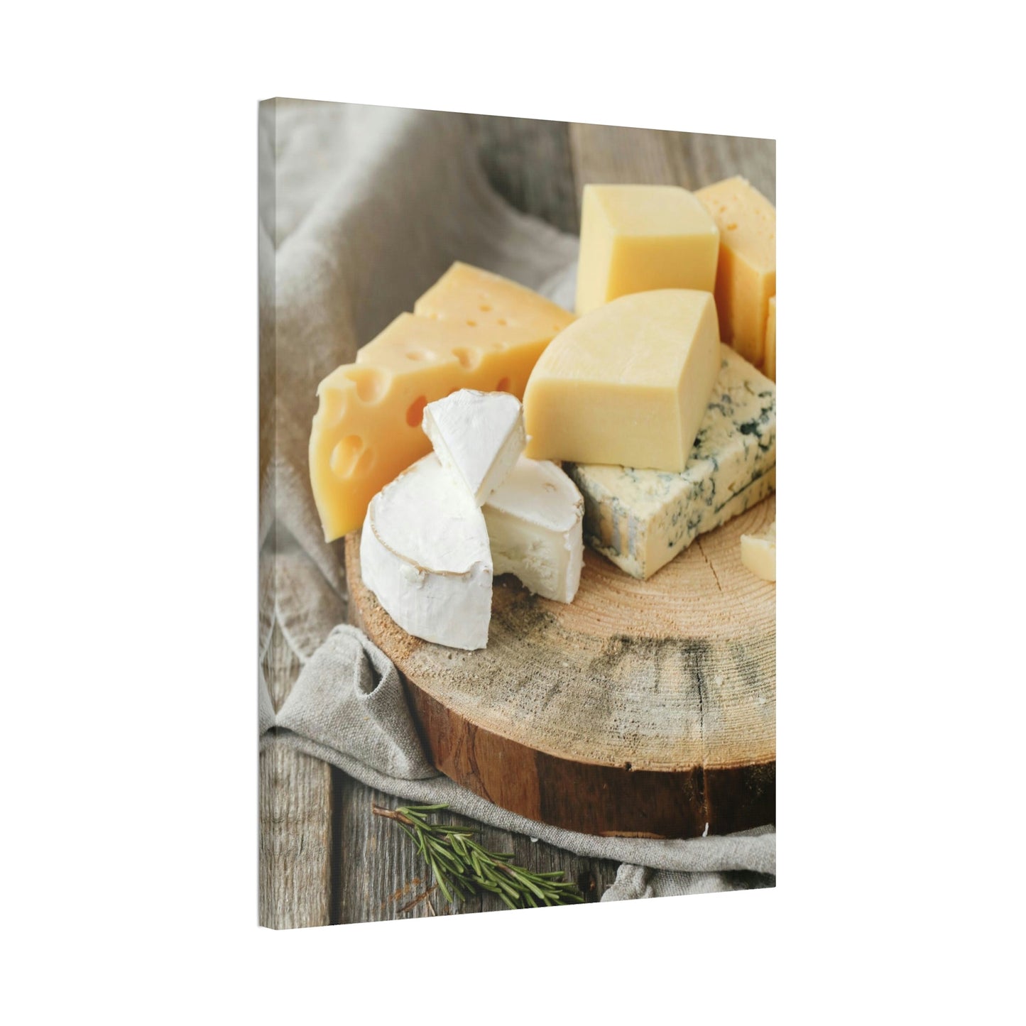 The Beauty of Cheese: Premium Canvas Prints of Artfully Arranged Cheese Plates