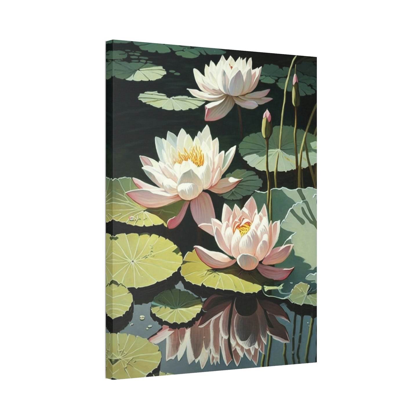 Lotus Dreamscape: Mesmerizing Framed Canvas and Print