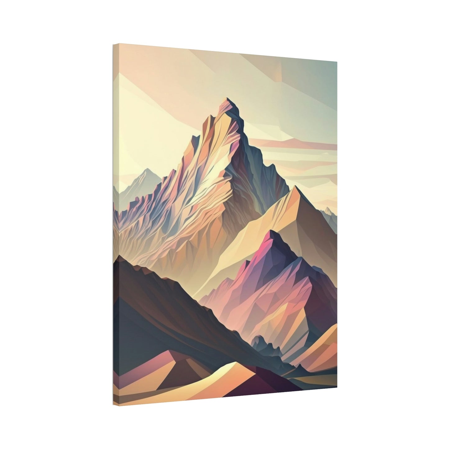 Natures Natural Masterpiece: A Mountain Range on Canvas
