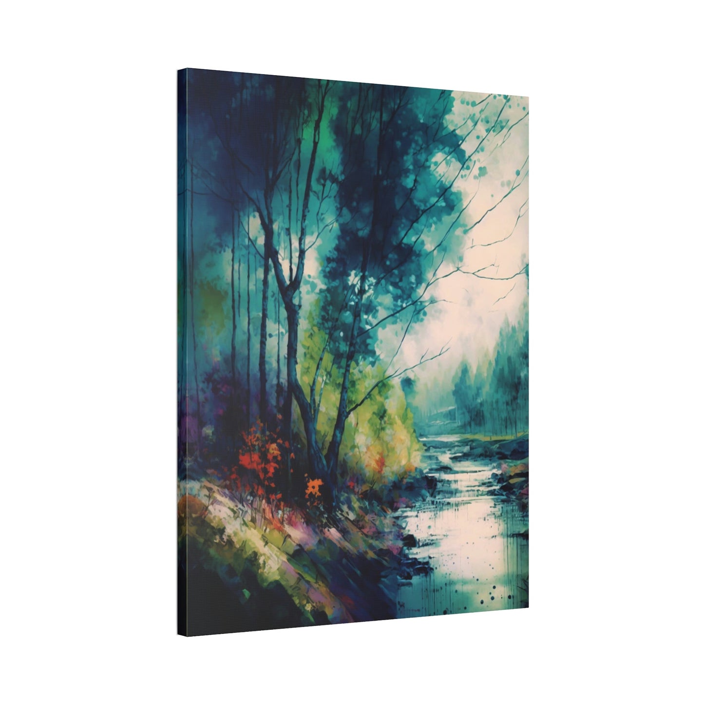 Luminous Serenity: A Framed Canvas & Poster Artwork of a Peaceful Abstract Landscape