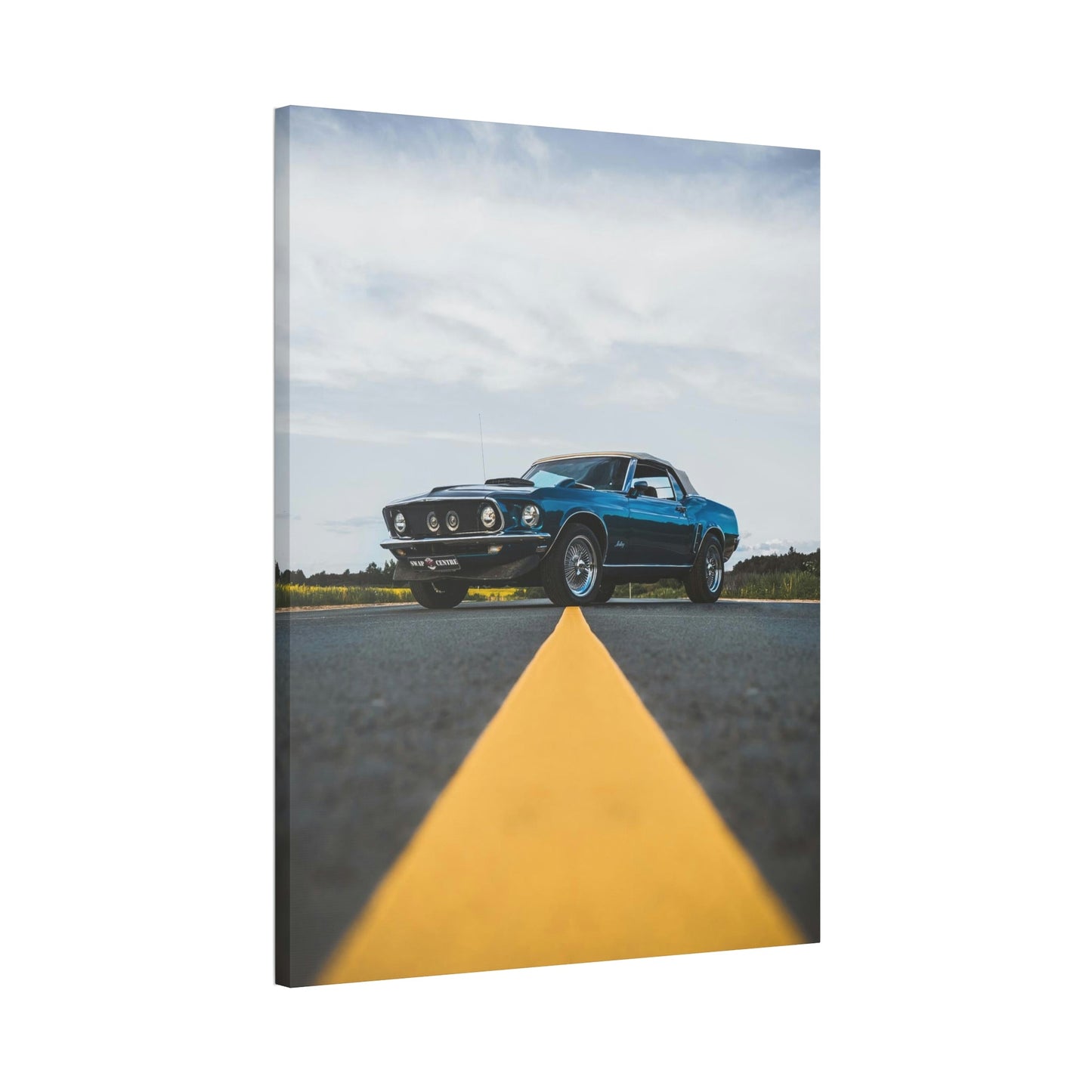 The Power of Mustang: Striking Wall Art on Natural Canvas & Poster