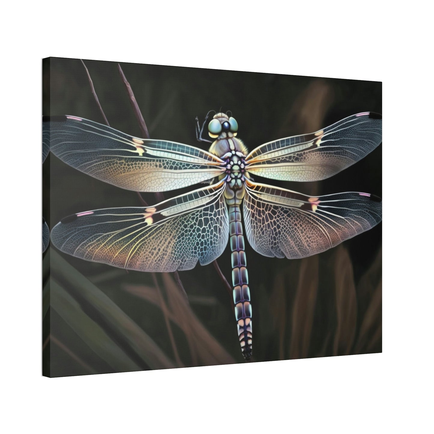 Dragonfly Delight: A Natural Canvas Print of Beautiful Insects