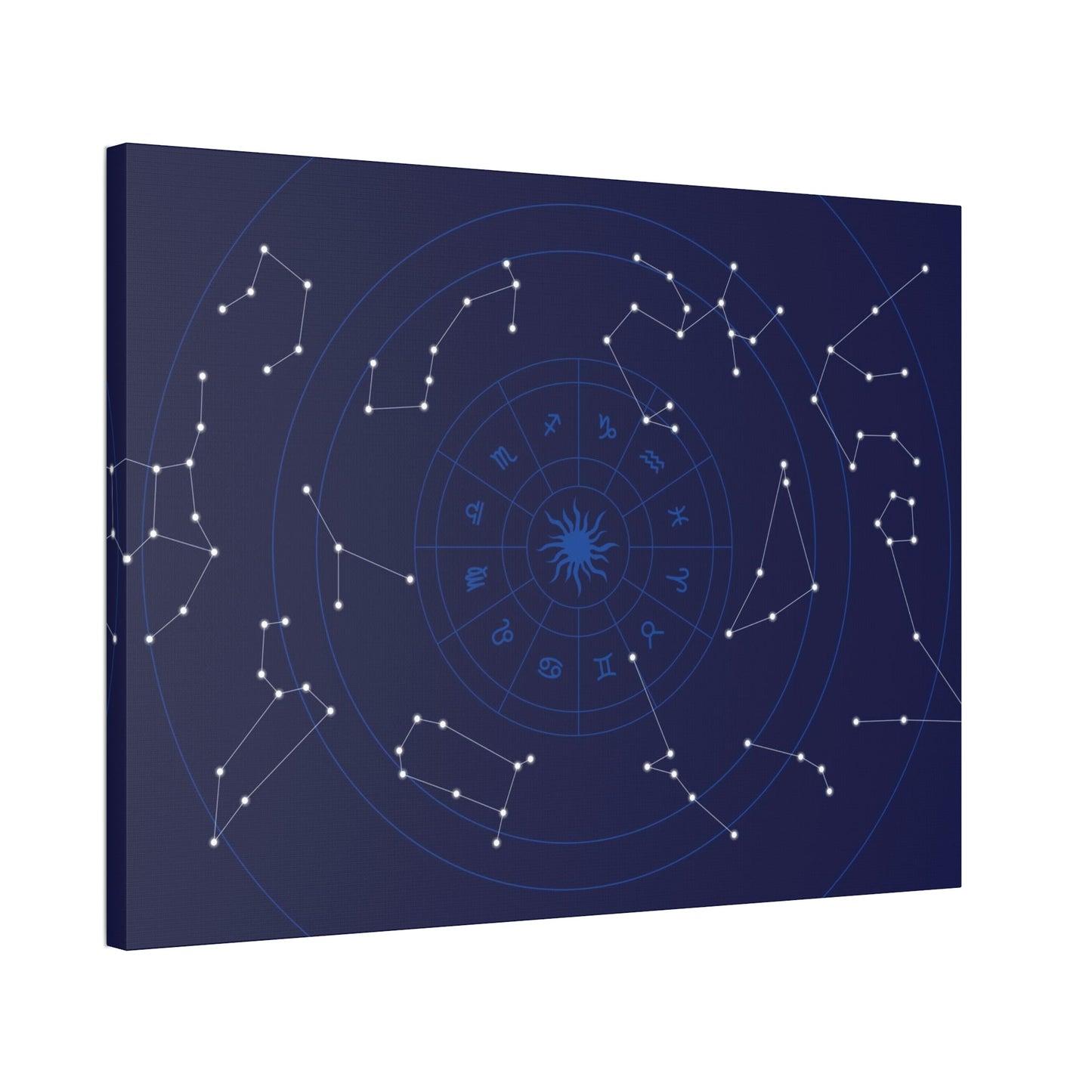 Starry Night Sky: A Natural Canvas Print of the Constellations